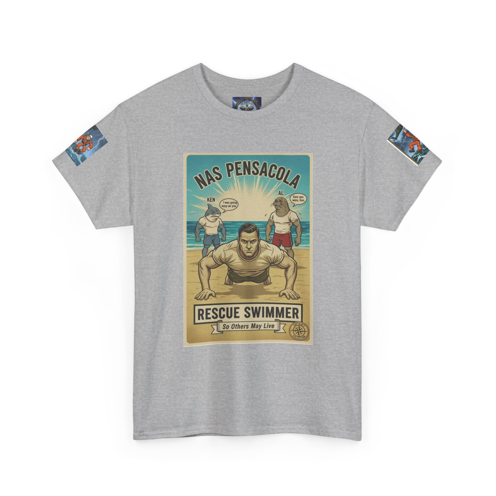 Rescue Swimmer Tee — NAS Pensacola Search & Rescue Helmet Tag T-Shirt