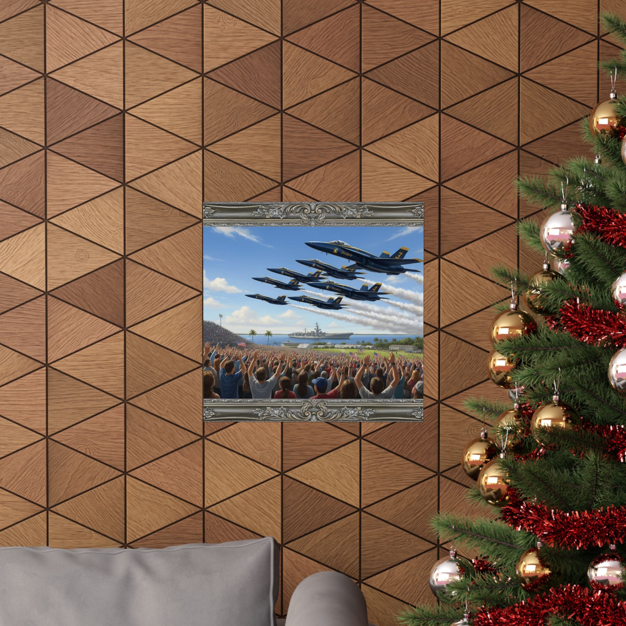 Blue Angels Airshow Poster — Matte Vertical Aviation Print