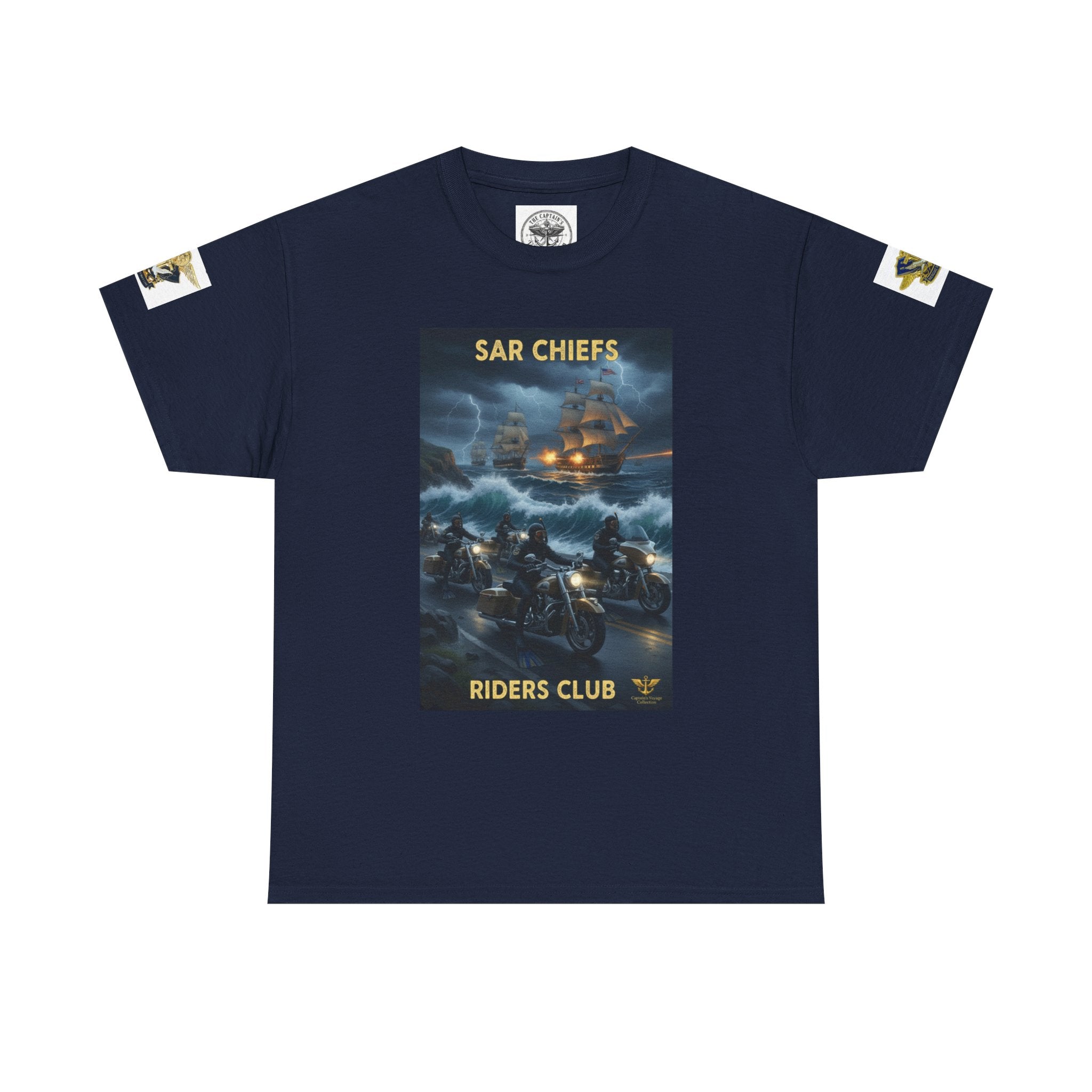 SAR Chiefs Riders Club Tee — NAS Pensacola Helicopter Rescue Graphic Shirt