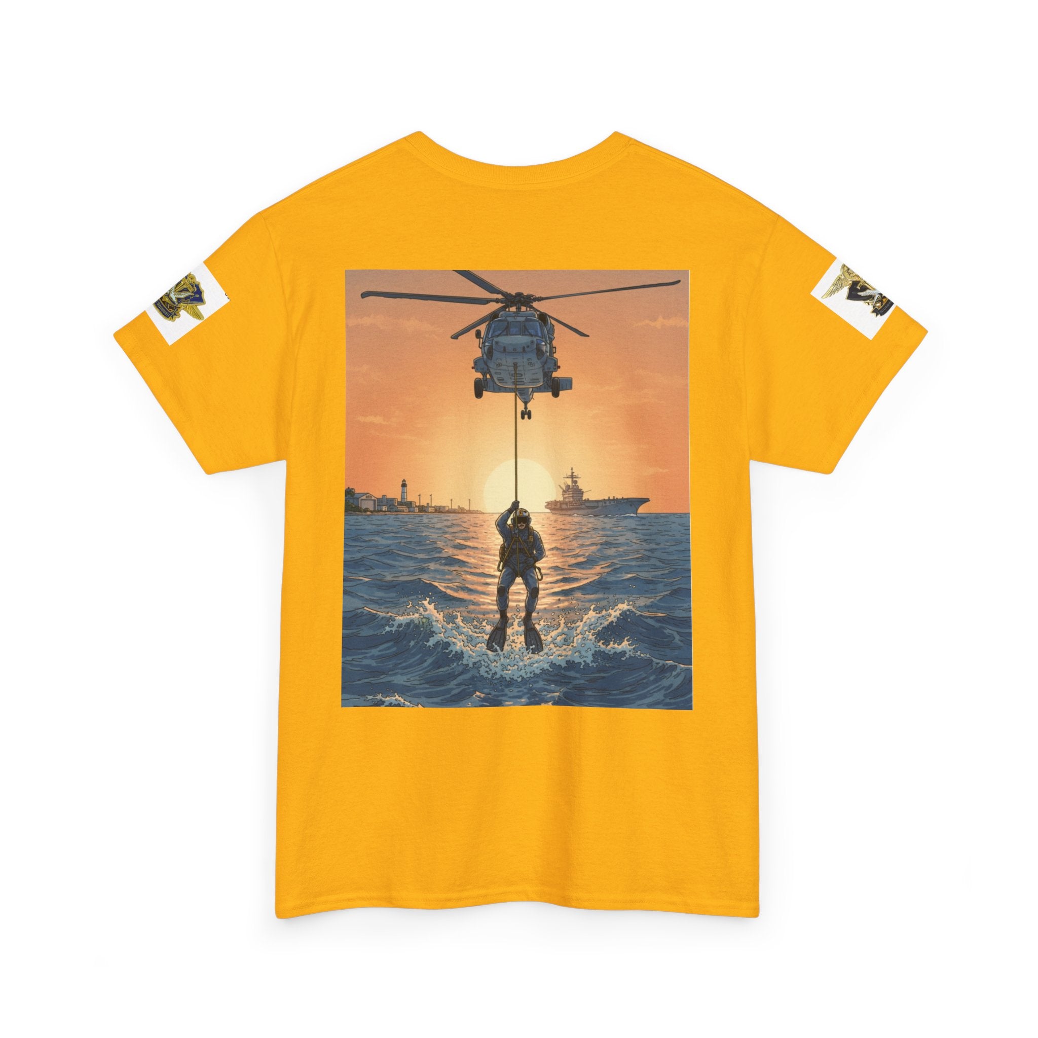 Military Rescue Riders Club T‑Shirt — SAR Chiefs Helicopter Tee
