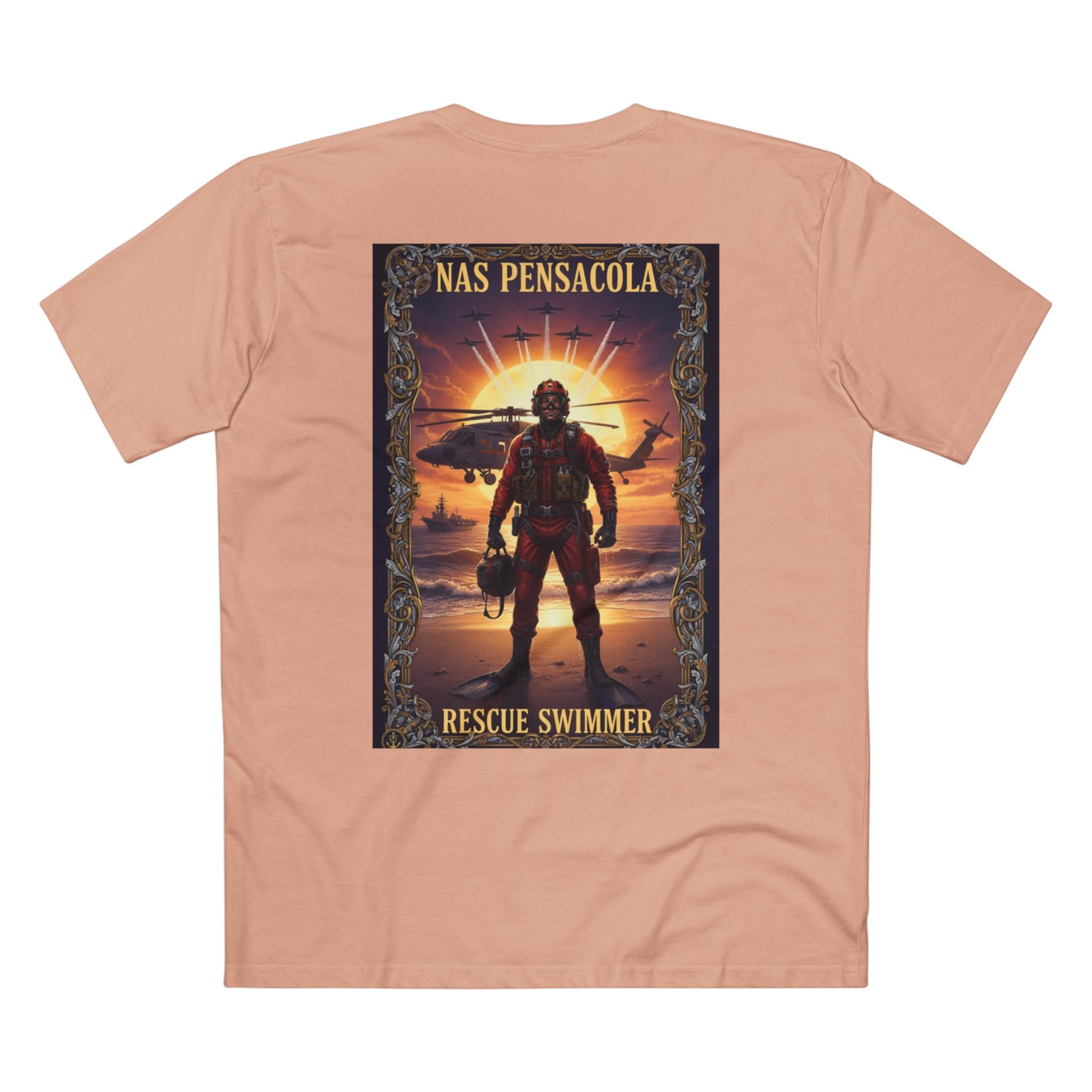Navy Chiefs Club T‑Shirt – NAS Pensacola Rescue Swimmer Tribute Tee