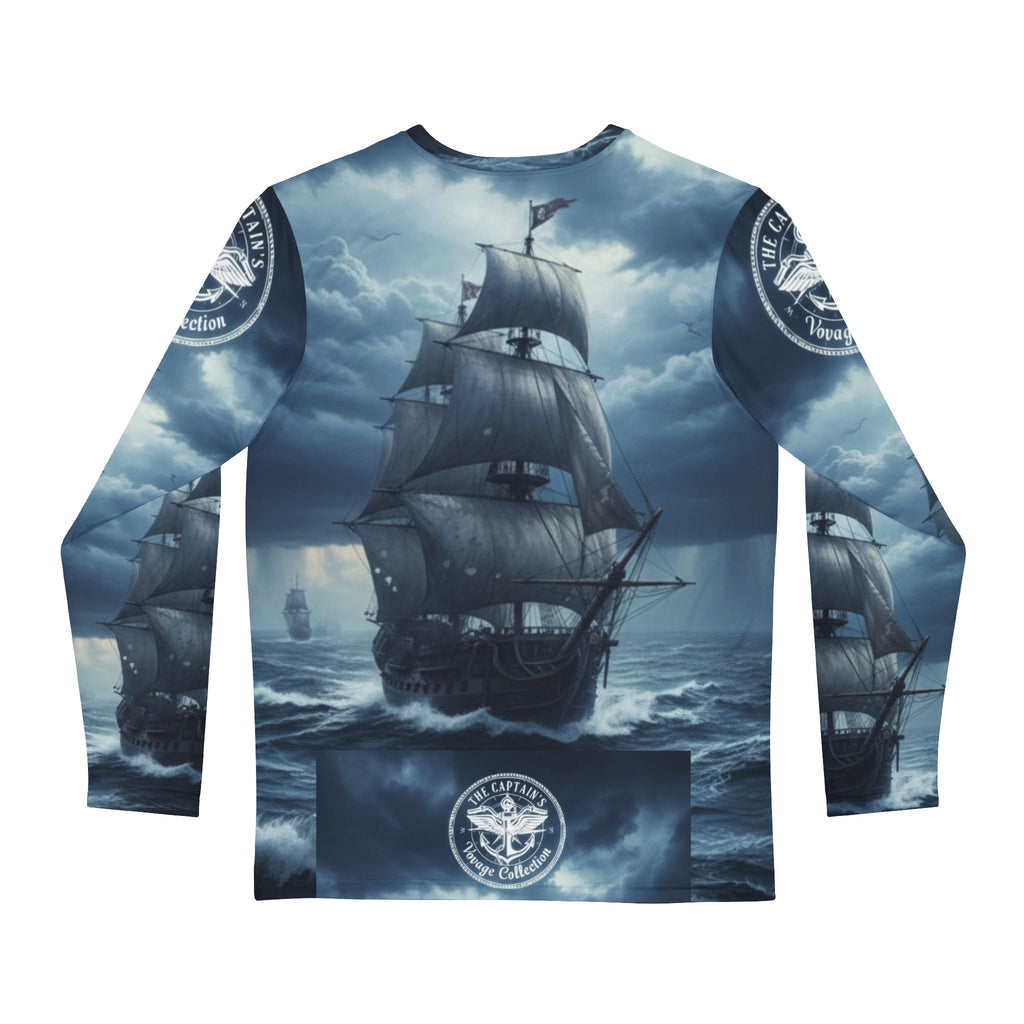 Sailing Ship Long Sleeve — Stormy Ocean Pirate Crew Shirt