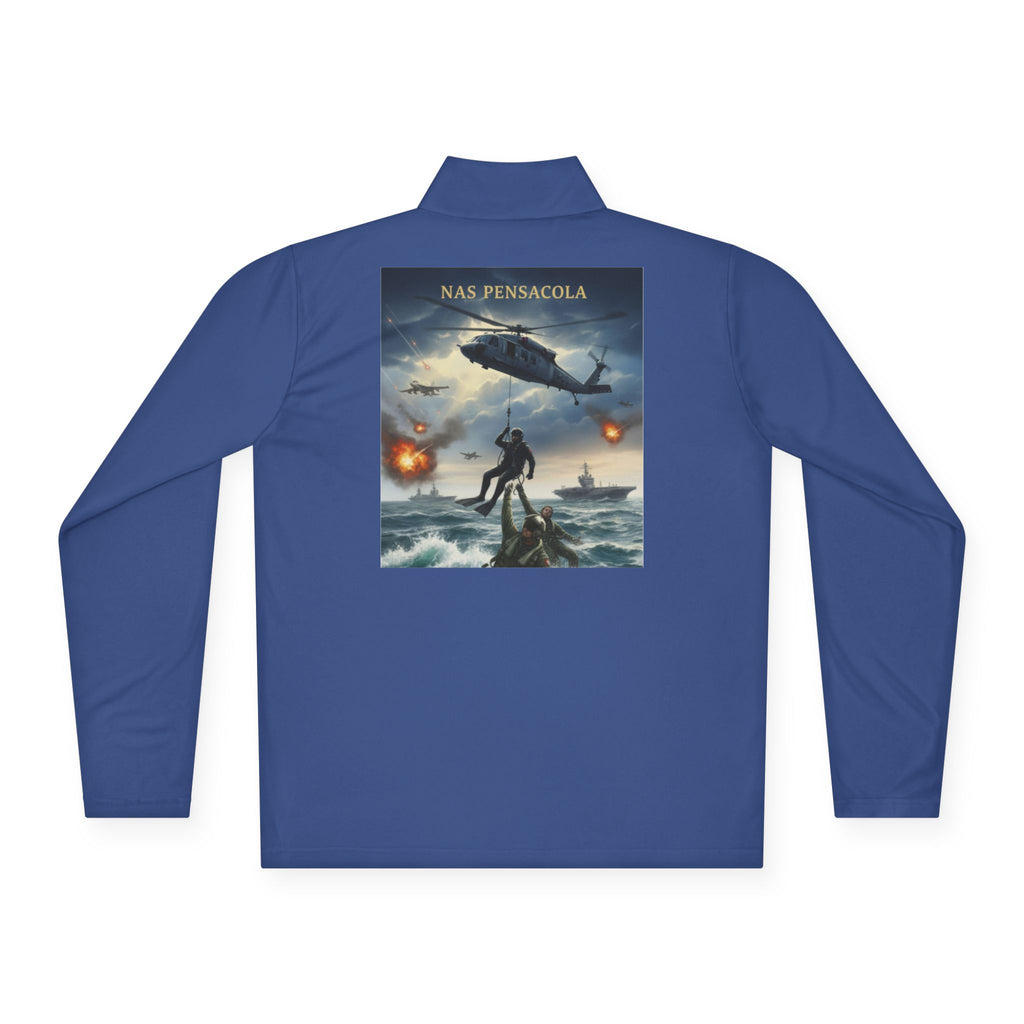 NAS Pensacola Military Rescue Quarter-Zip Pullover