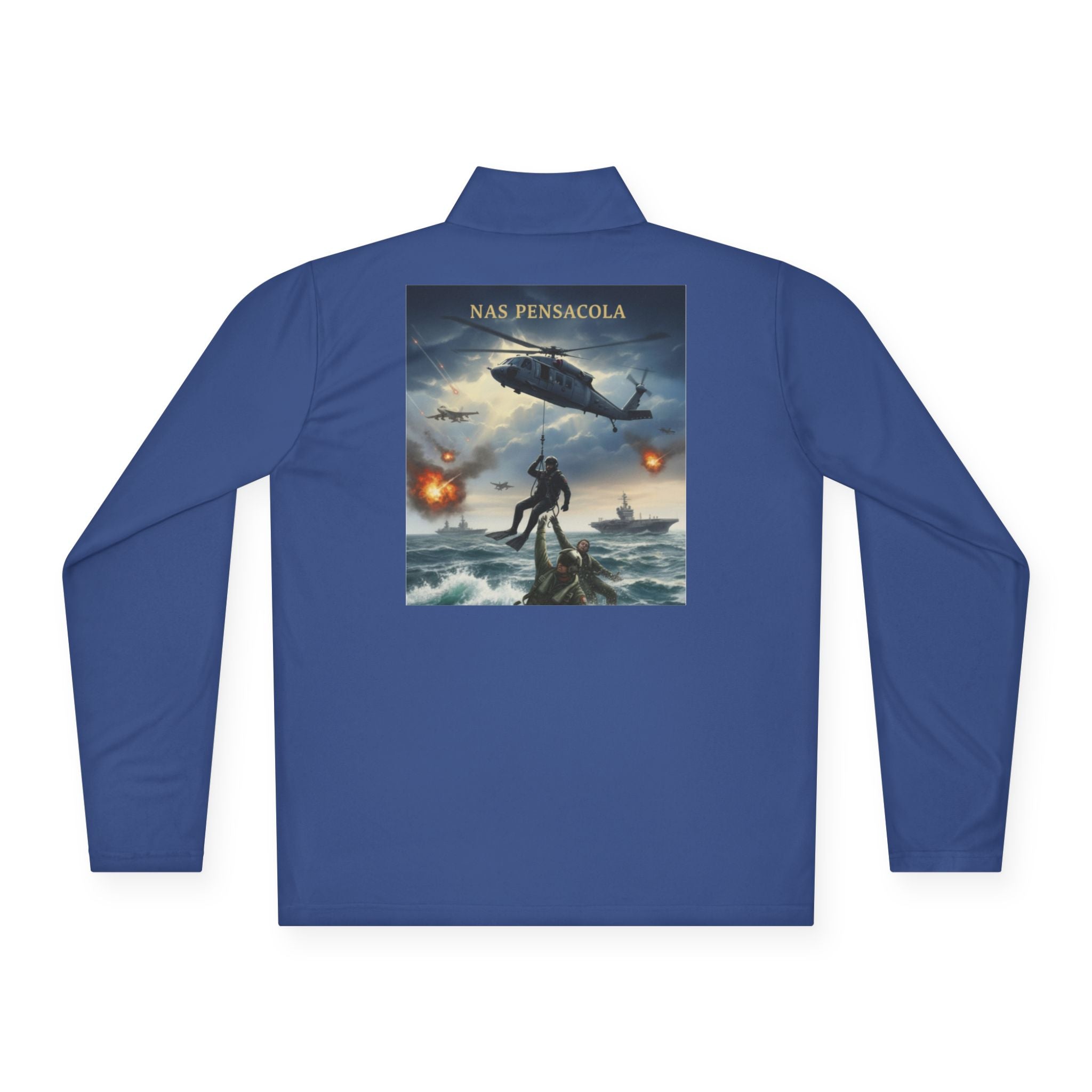 NAS Pensacola Military Rescue Quarter-Zip Pullover