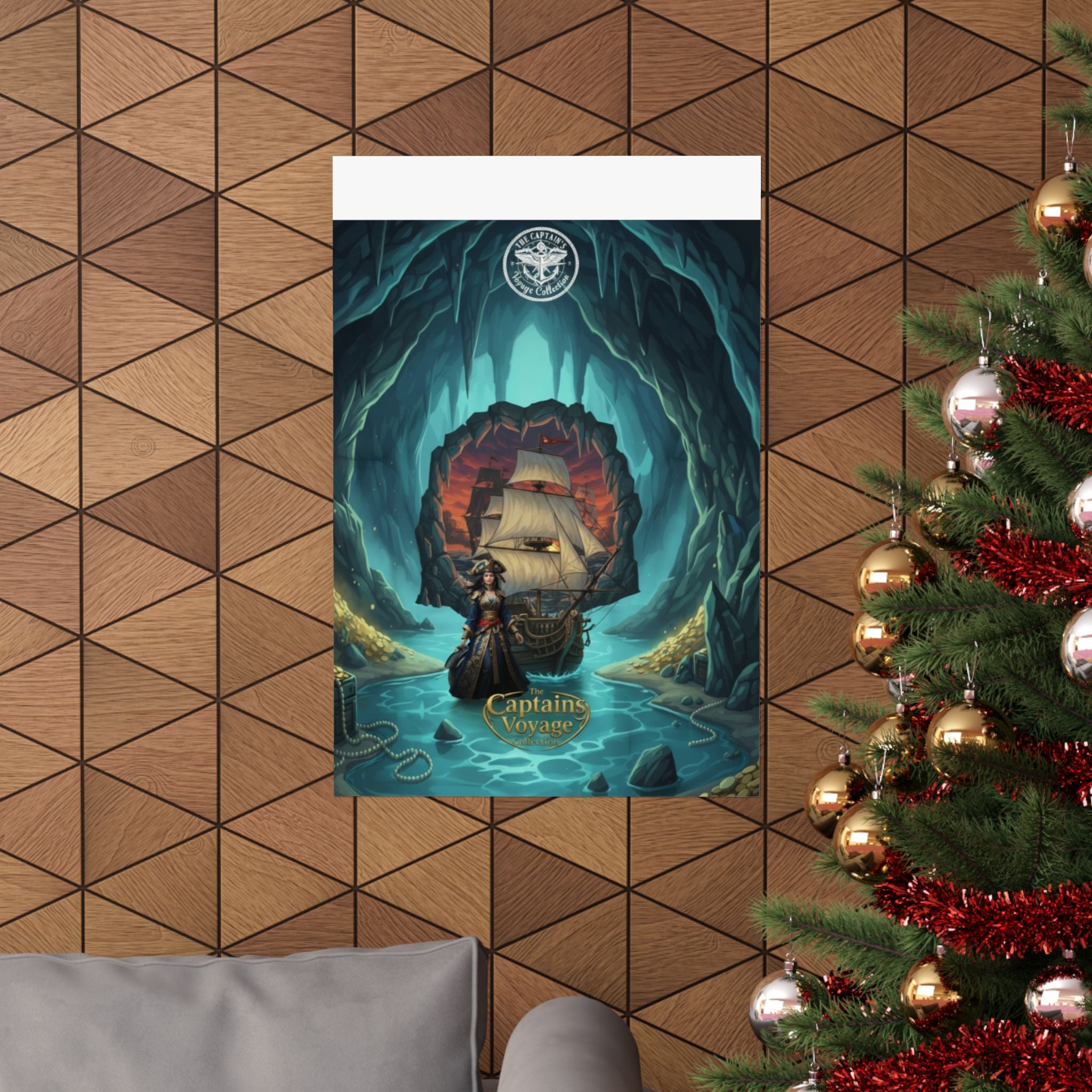 Pirate Voyage Matte Poster — "Captain's Voyage" Vertical Art Print
