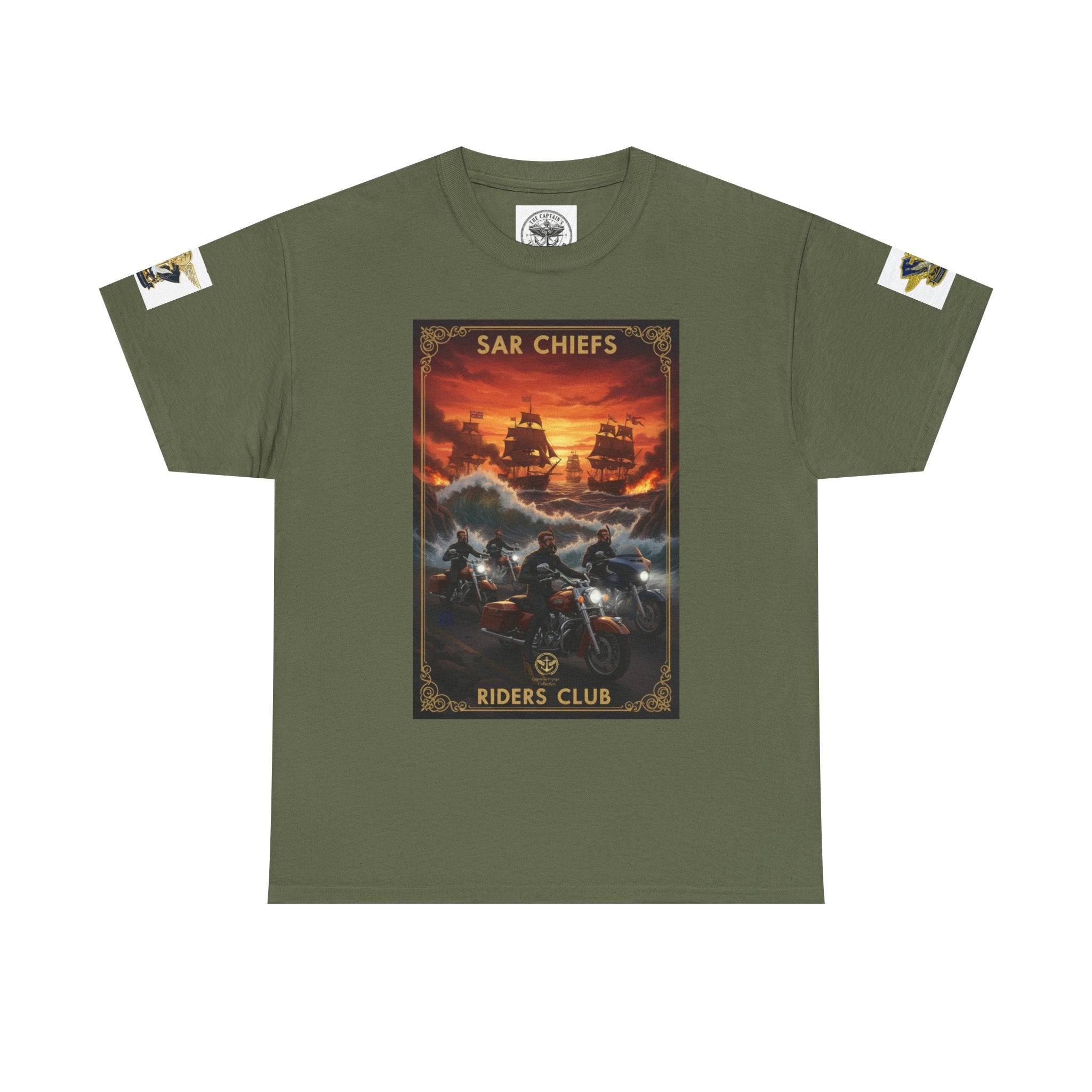 Military Rescue Riders Club T‑Shirt — SAR Chiefs Helicopter Tee