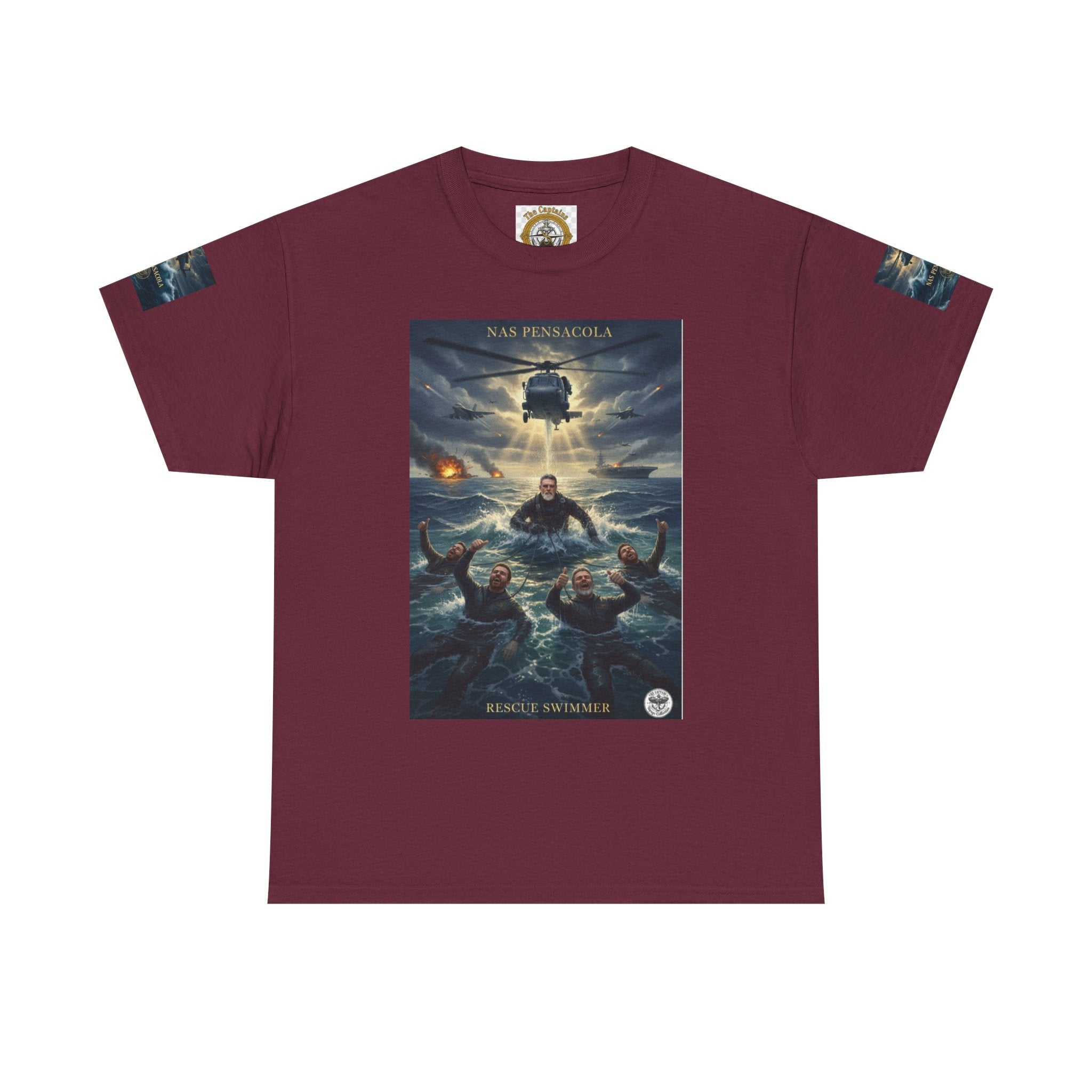 Rescue Mission Tee — Military Helicopter Search & Rescue Graphic T-Shirt