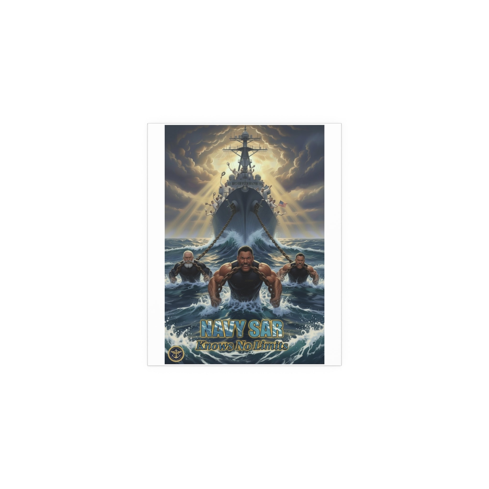 Navy SEALs Silk Poster — 'Nothing Is Impossible' Military Wall Art (Indoor/Outdoor)