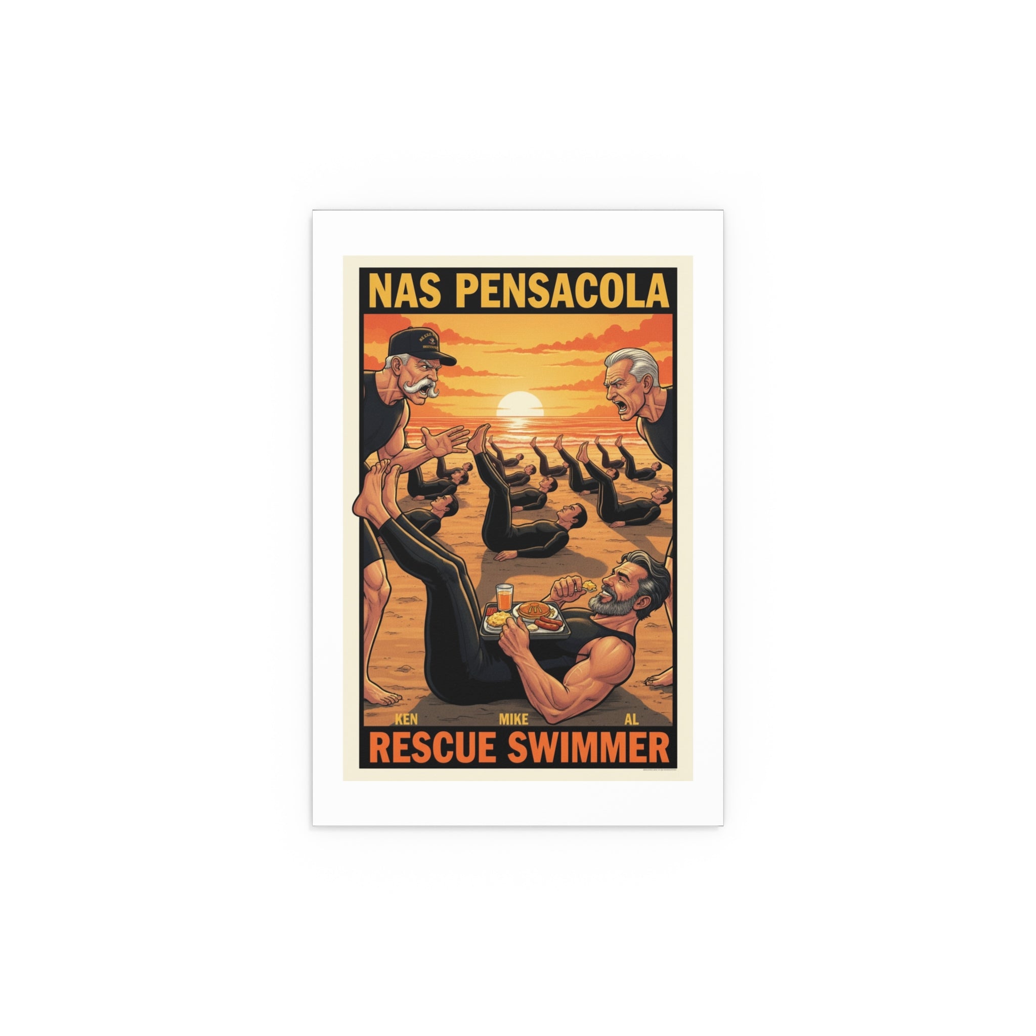 Helicopter Rescue Silk Poster — Search & Rescue Wall Art (Indoor/Outdoor)