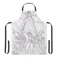 Pirate Party Apron — Illustrated Ship Deck Design for Cooking & BBQ