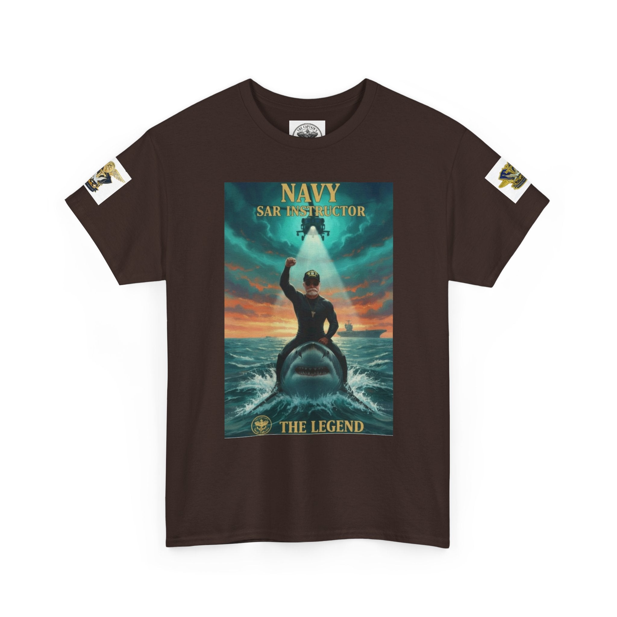 Navy SAR Helicopter Rescue Tee — "The Legend" Search & Rescue Tribute