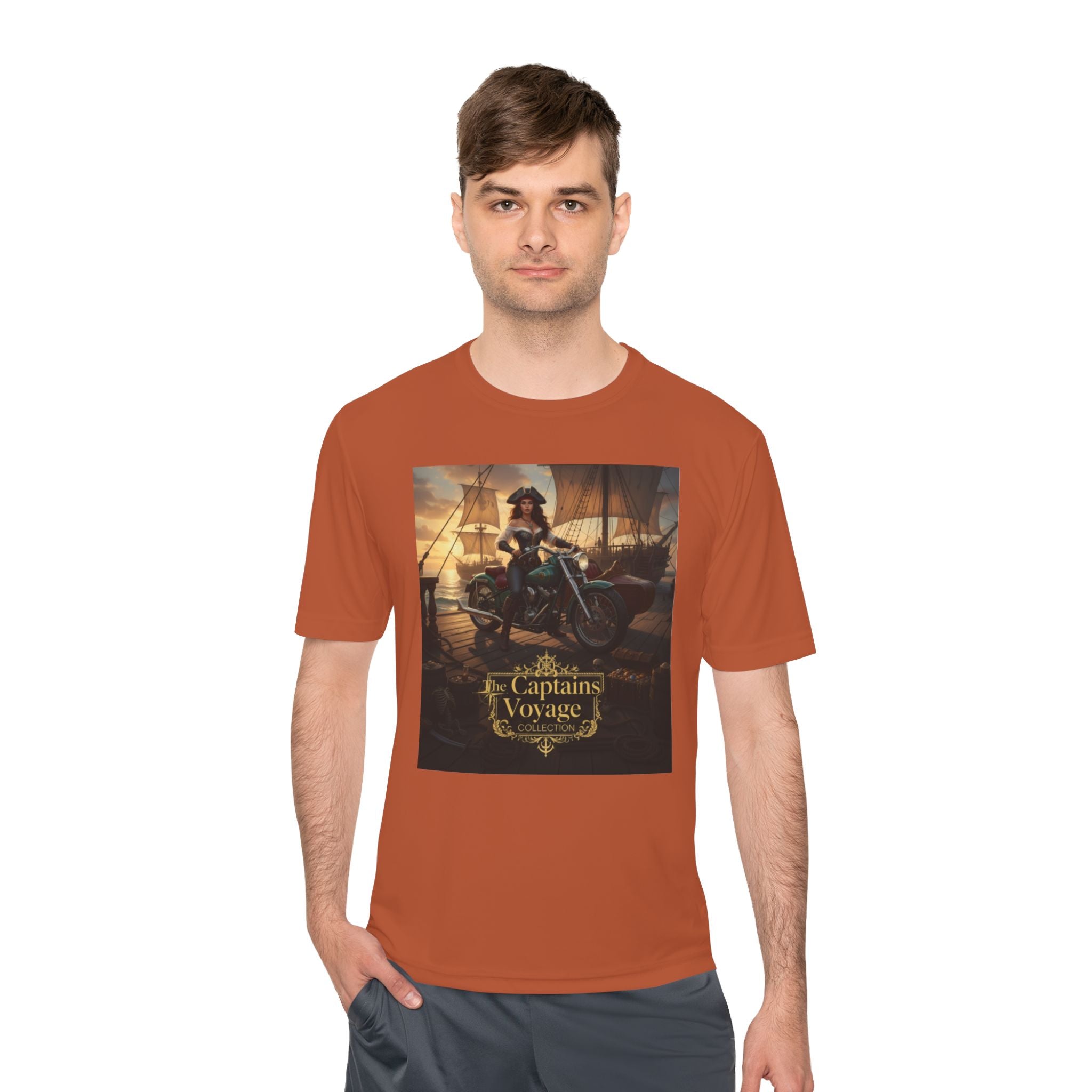 Captain's Voyage Graphic Tee – Nautical Pirate Ship T-Shirt