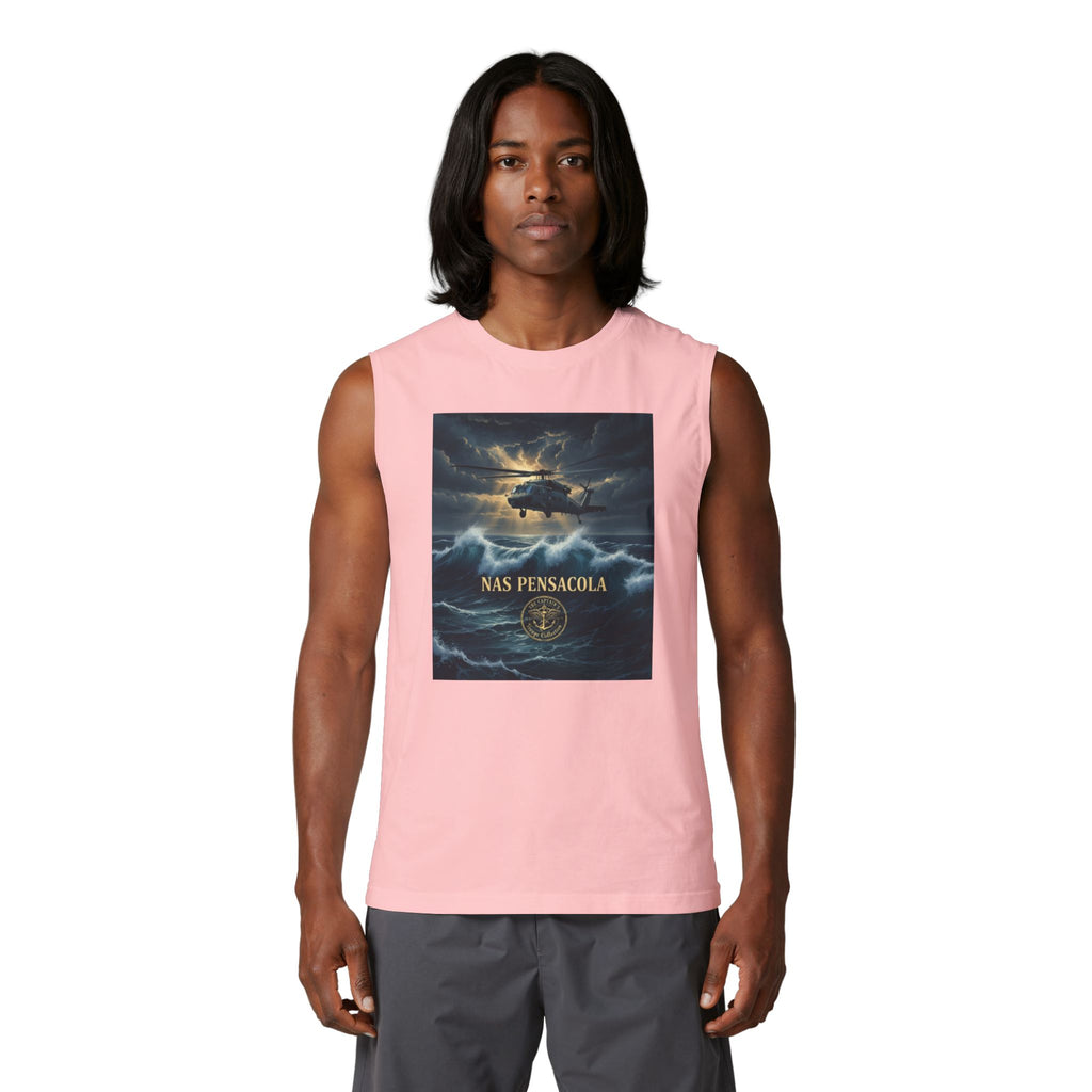 Military NAS Pensacola Tank Top — Navy Aviation Helicopter Design
