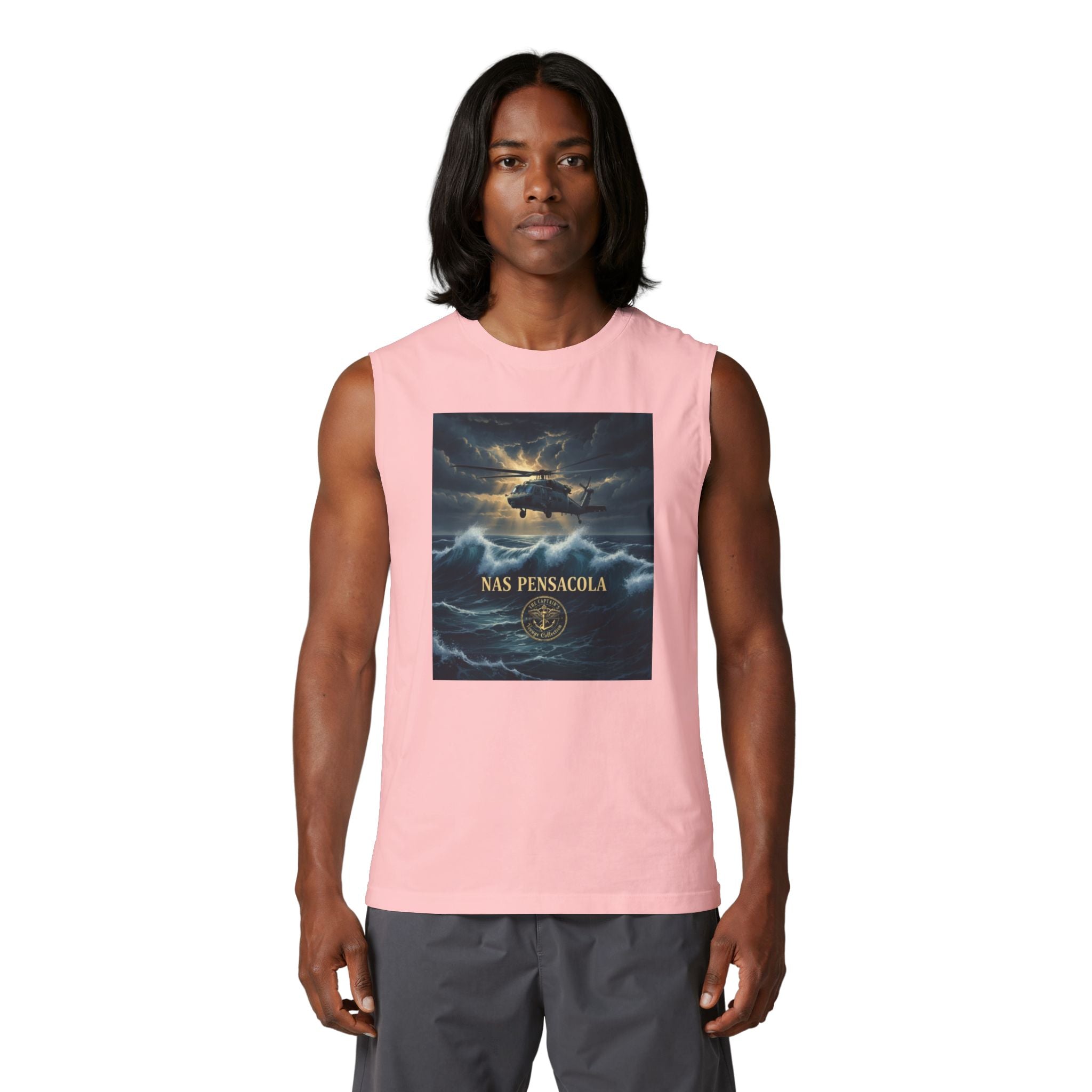 Military NAS Pensacola Tank Top — Navy Aviation Helicopter Design
