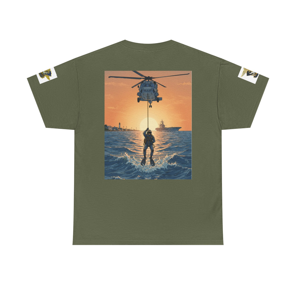 Military Rescue Riders Club T‑Shirt — SAR Chiefs Helicopter Tee