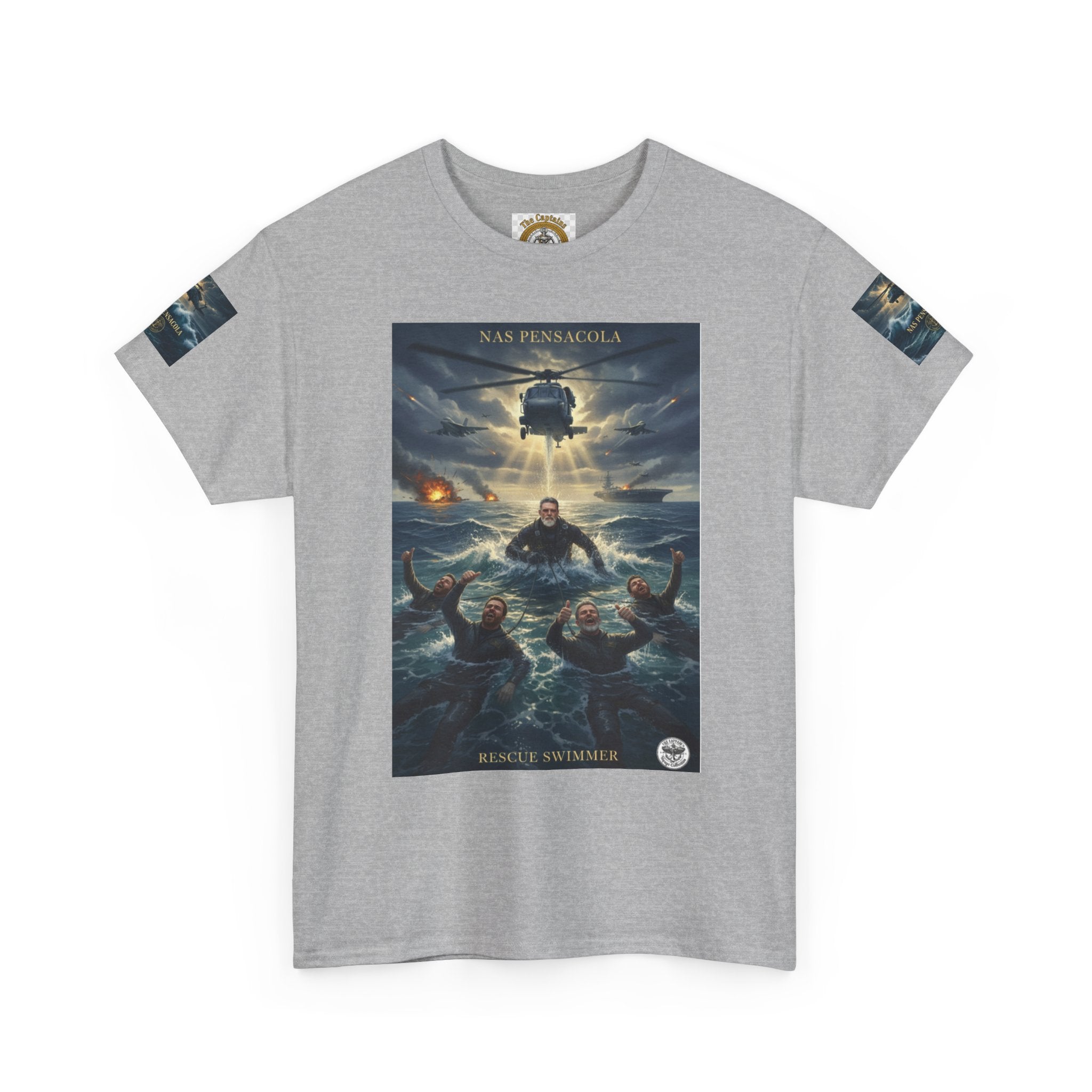 Rescue Mission Tee — Military Helicopter Search & Rescue Graphic T-Shirt