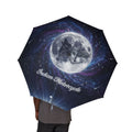 Galaxy Moon Foldable Umbrella — Semi-Automatic Space Rain Protector