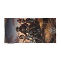 Pirate Biker Beach Towel – Treasure Crew Motorcycle Skull Design