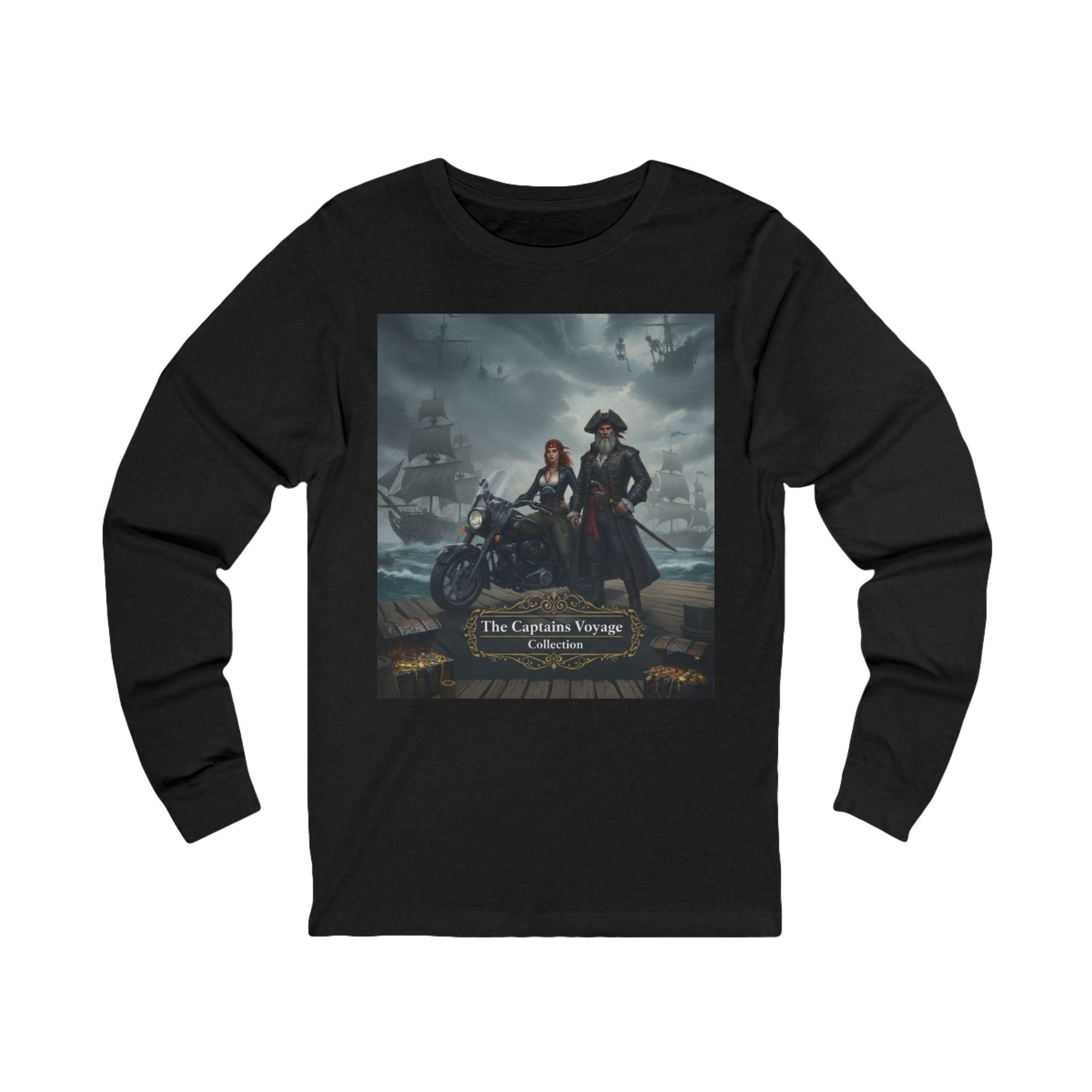 Pirate Crew Long Sleeve Tee - The Lantern Thieves Ship Design