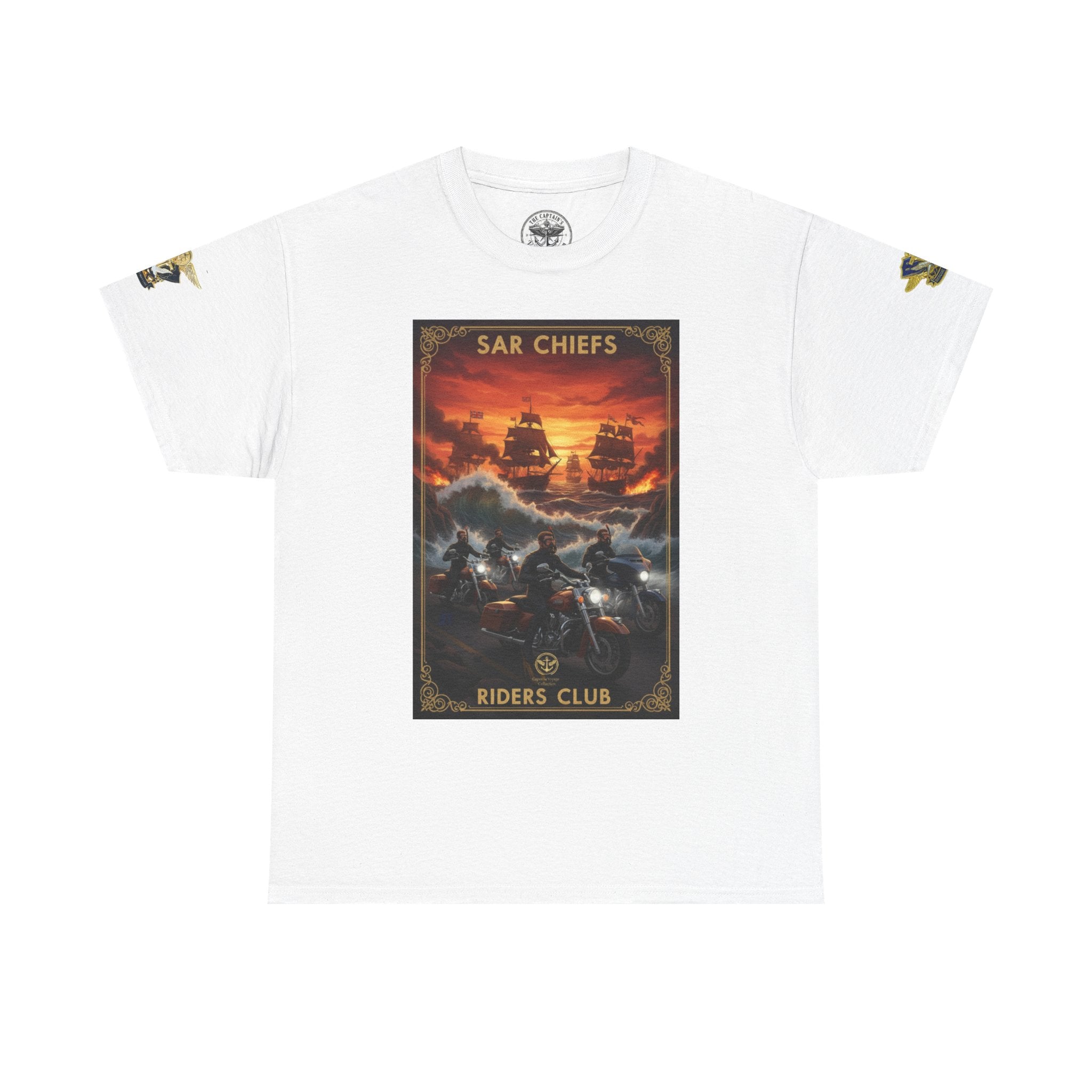 Military Rescue Riders Club T‑Shirt — SAR Chiefs Helicopter Tee