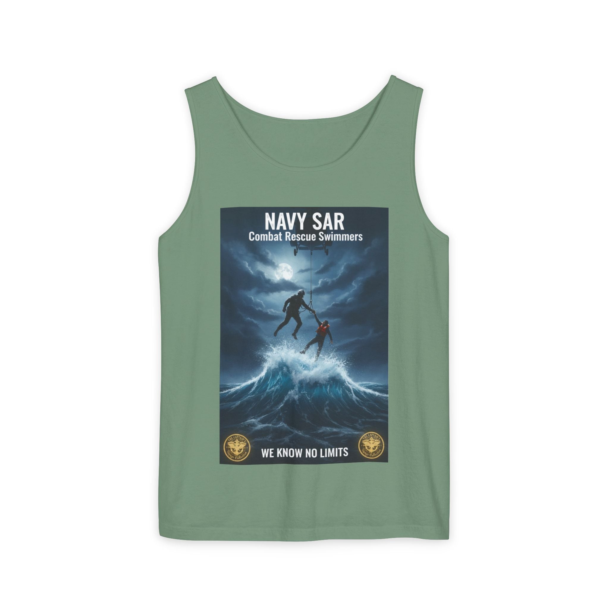 Navy SAR Tank Top — "We Know No Limits" Combat Rescue Swimmers
