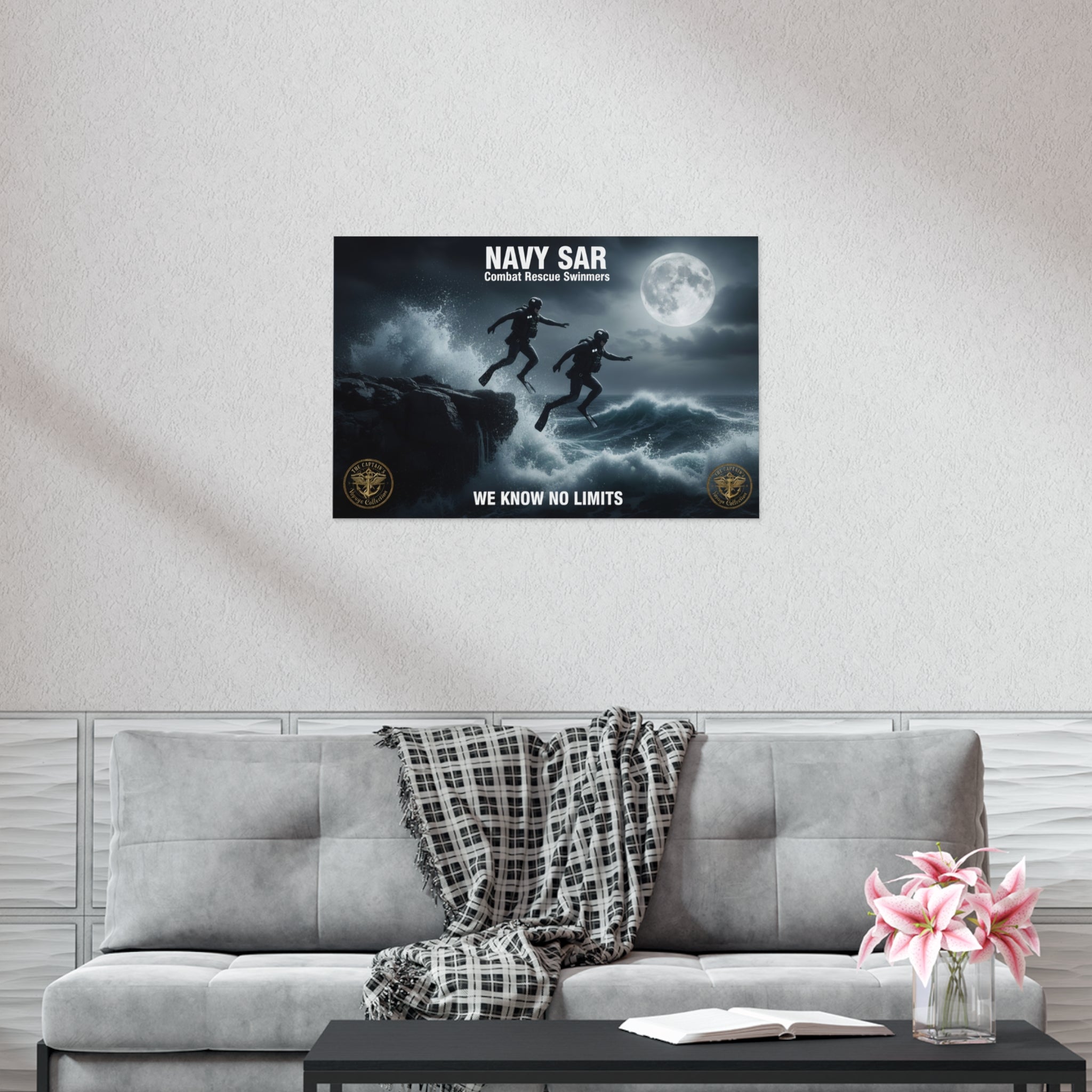Navy SAR Combat Rescue Swimmers Poster — "We Know No Limits"