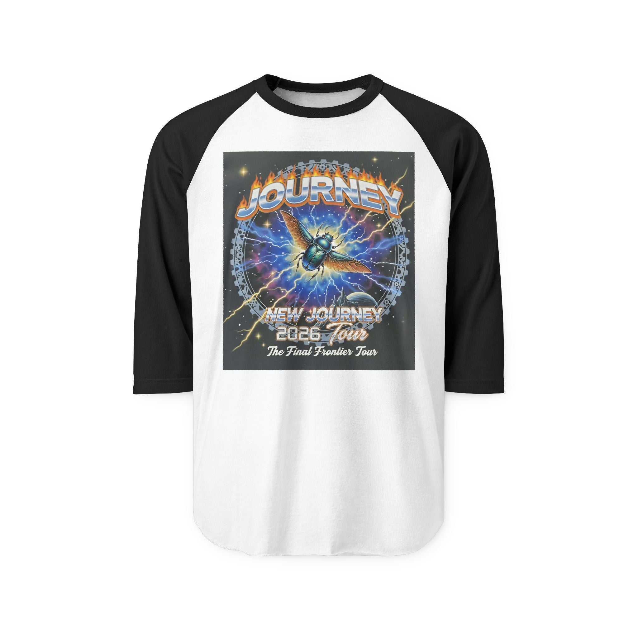 Journey 2008 Tour Raglan Shirt — Vintage Rock Band Baseball Tee