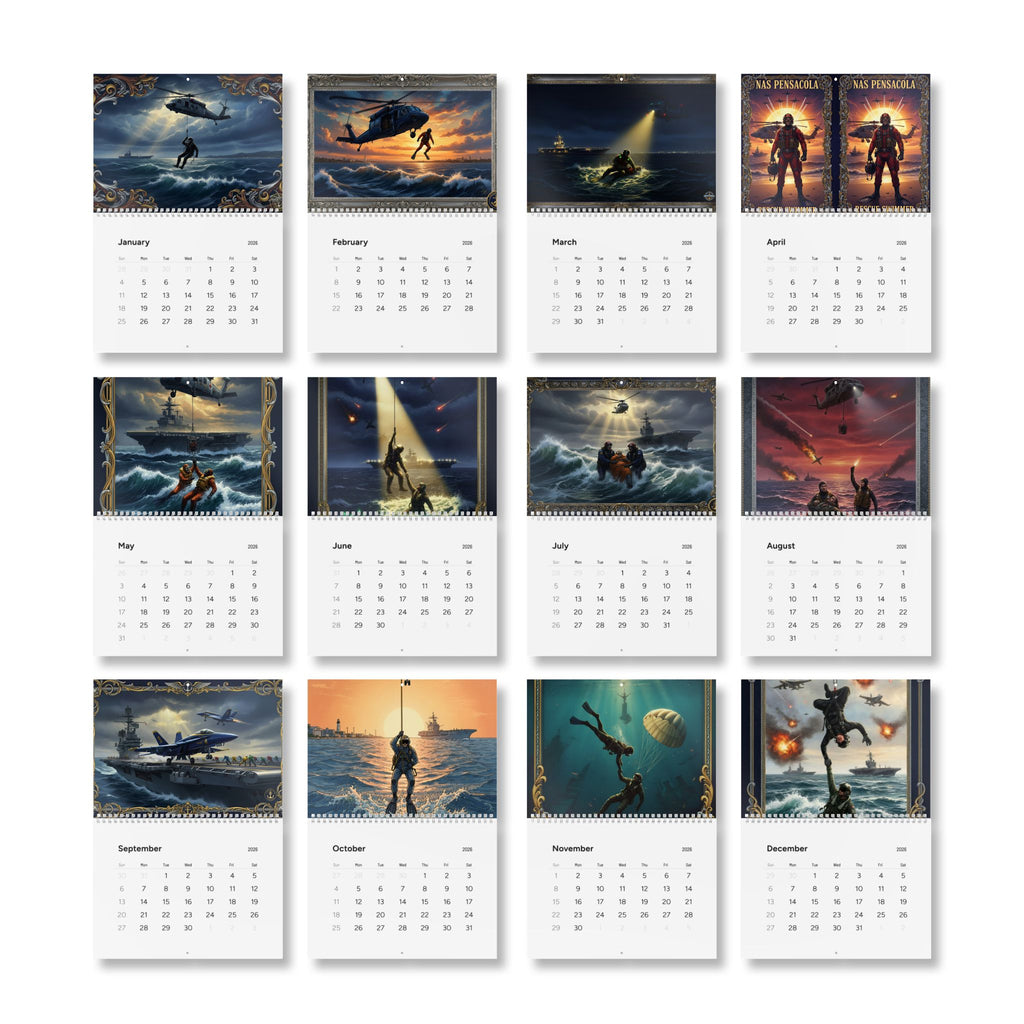Rescue Heroes 2026 Wall Calendar