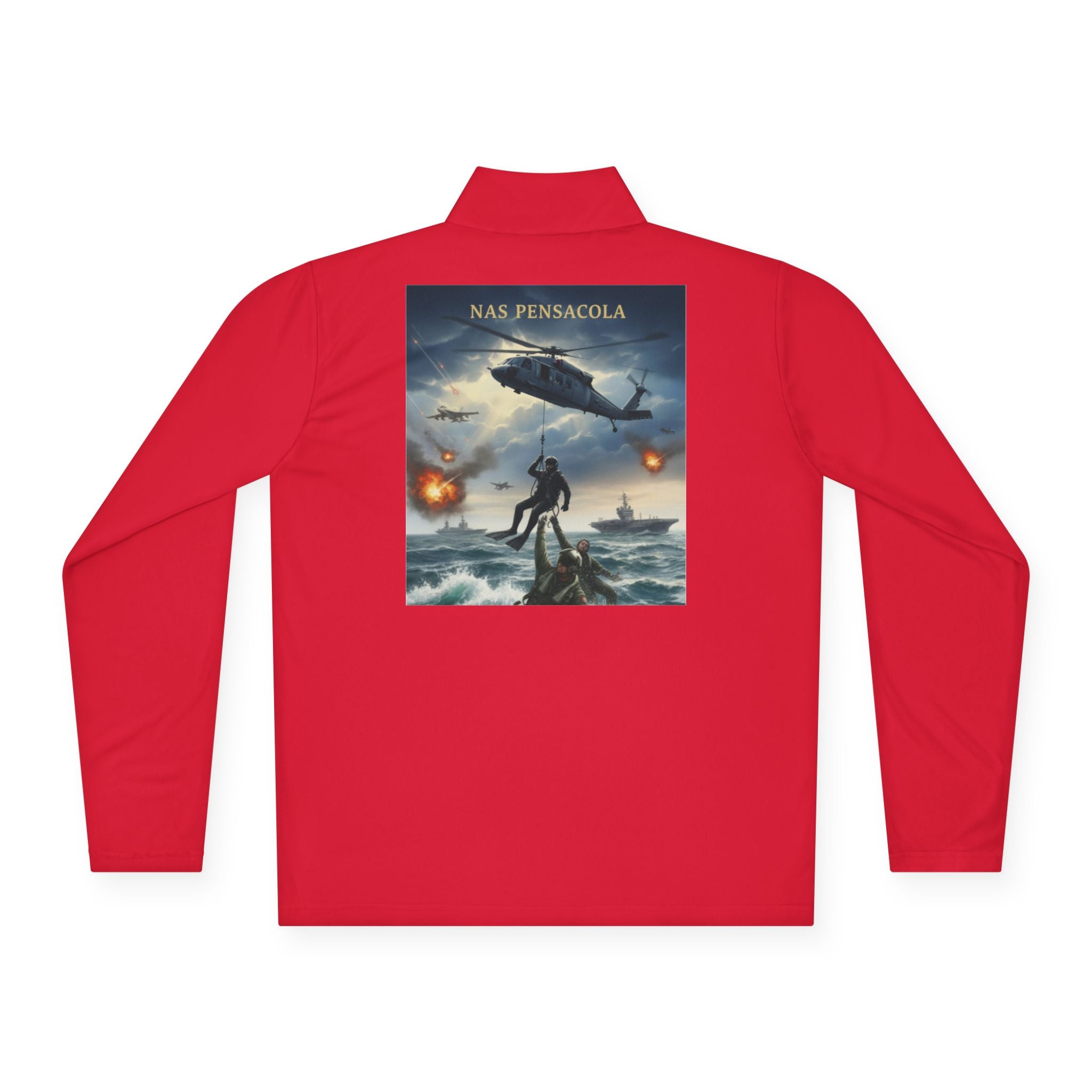 NAS Pensacola Military Rescue Quarter-Zip Pullover