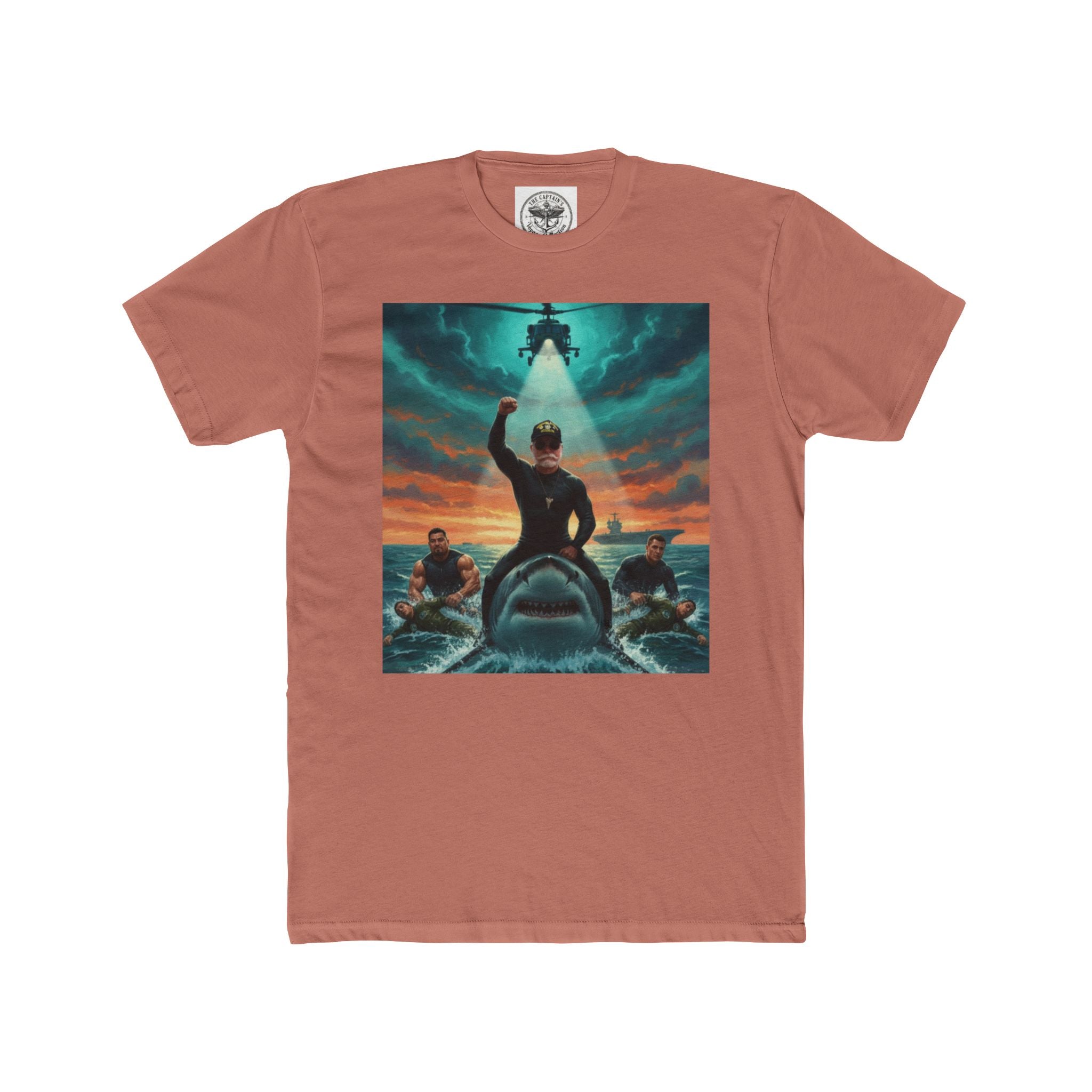 Rescue Mission T-Shirt — Military Helicopter & Sea Rescue Graphic Tee