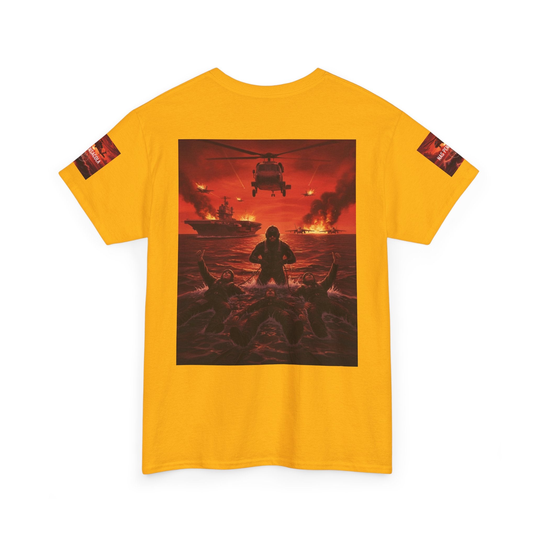 Rescue Swimmer Graphic Tee — NAS Pensacola Military Helicopter Design