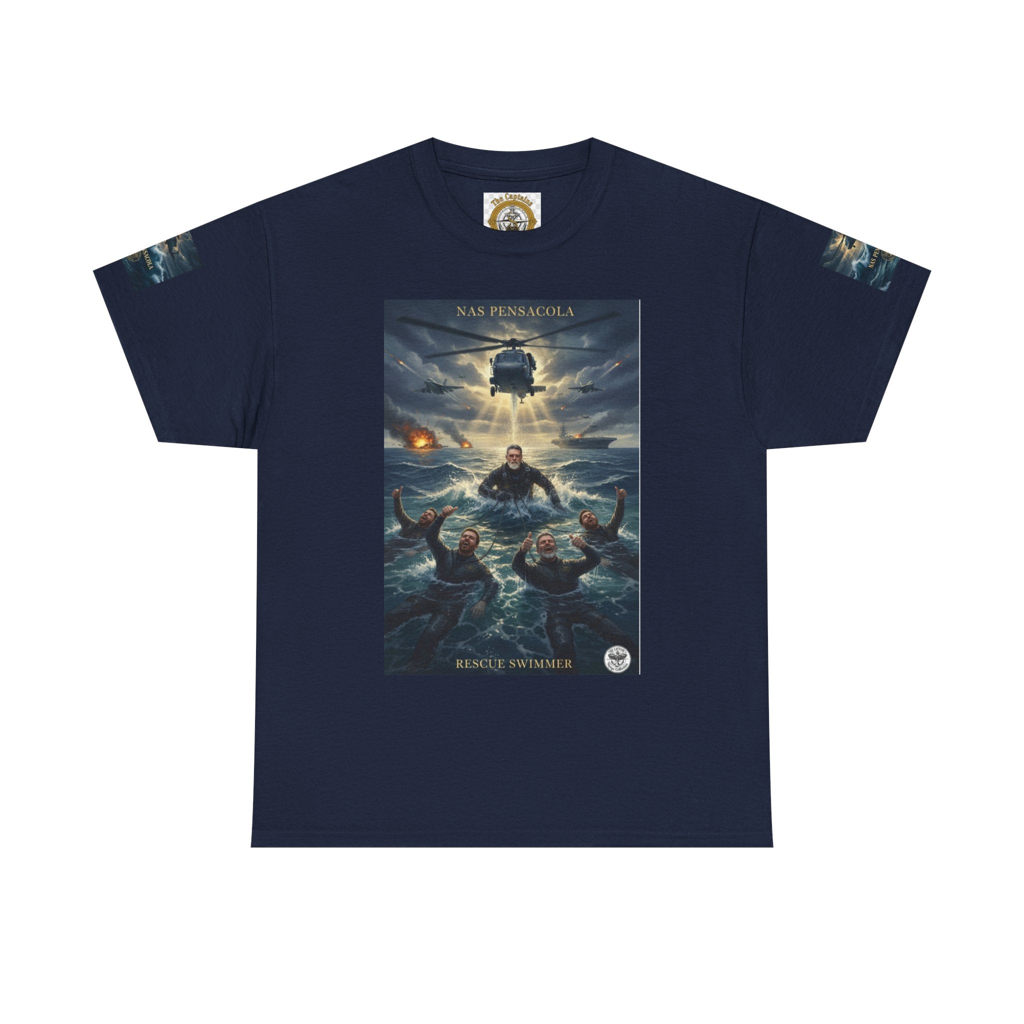 Rescue Mission Tee — Military Helicopter Search & Rescue Graphic T-Shirt