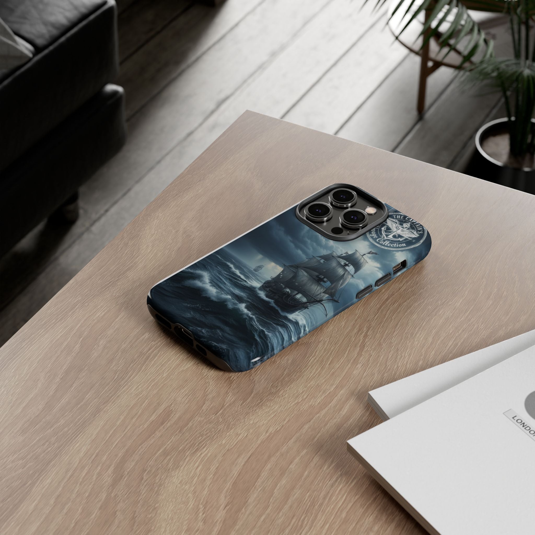Stormy Seas Ship Phone Case – Nautical Pirate Sailing iPhone Cover