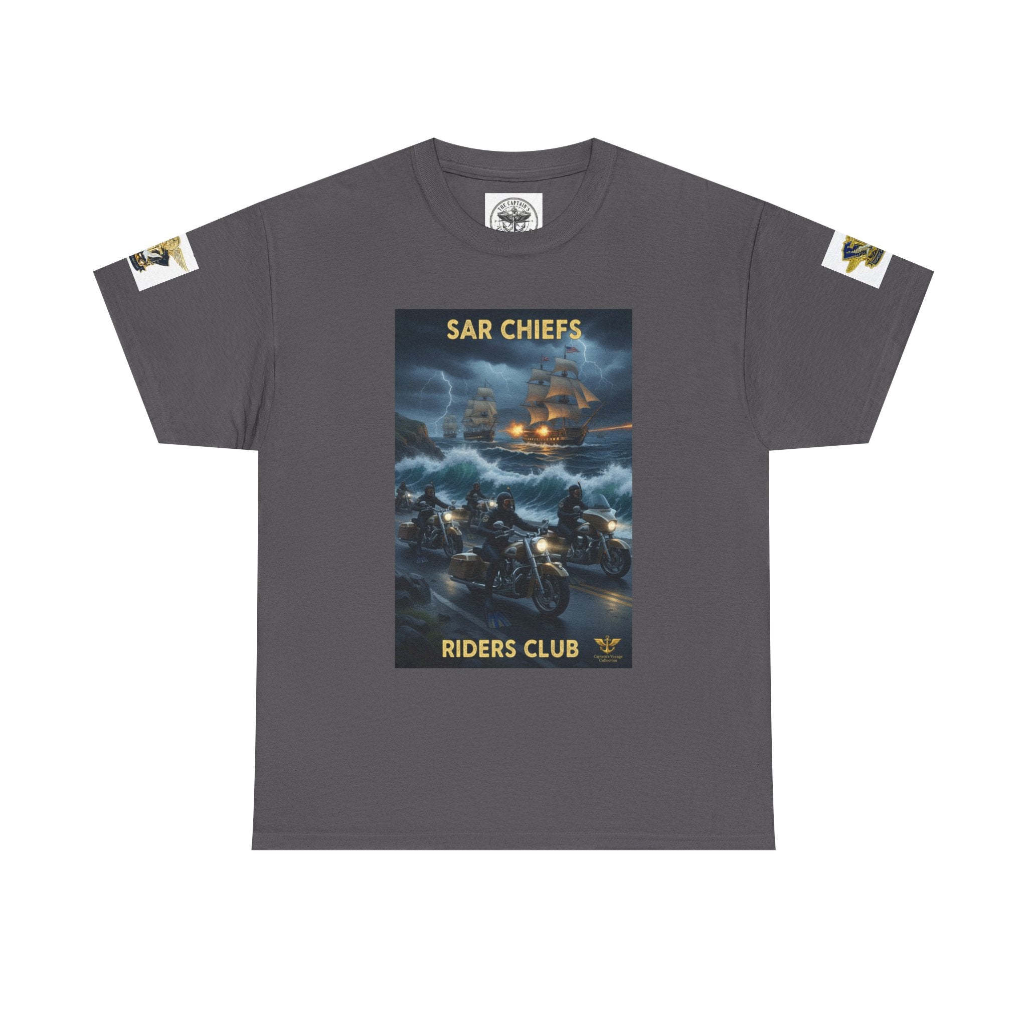 SAR Chiefs Riders Club Tee — NAS Pensacola Helicopter Rescue Graphic Shirt