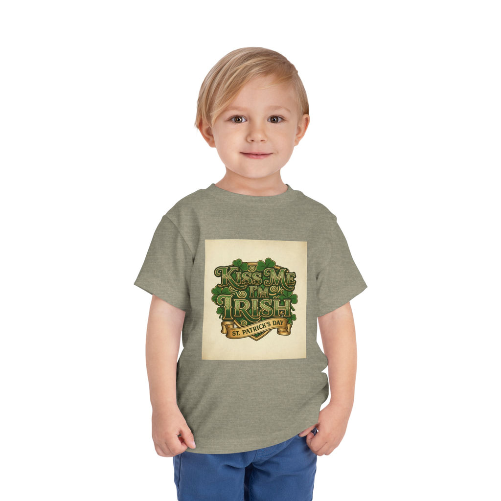 Toddler Tee — "Kiss Me I'm Irish" St. Patrick's Day Shirt