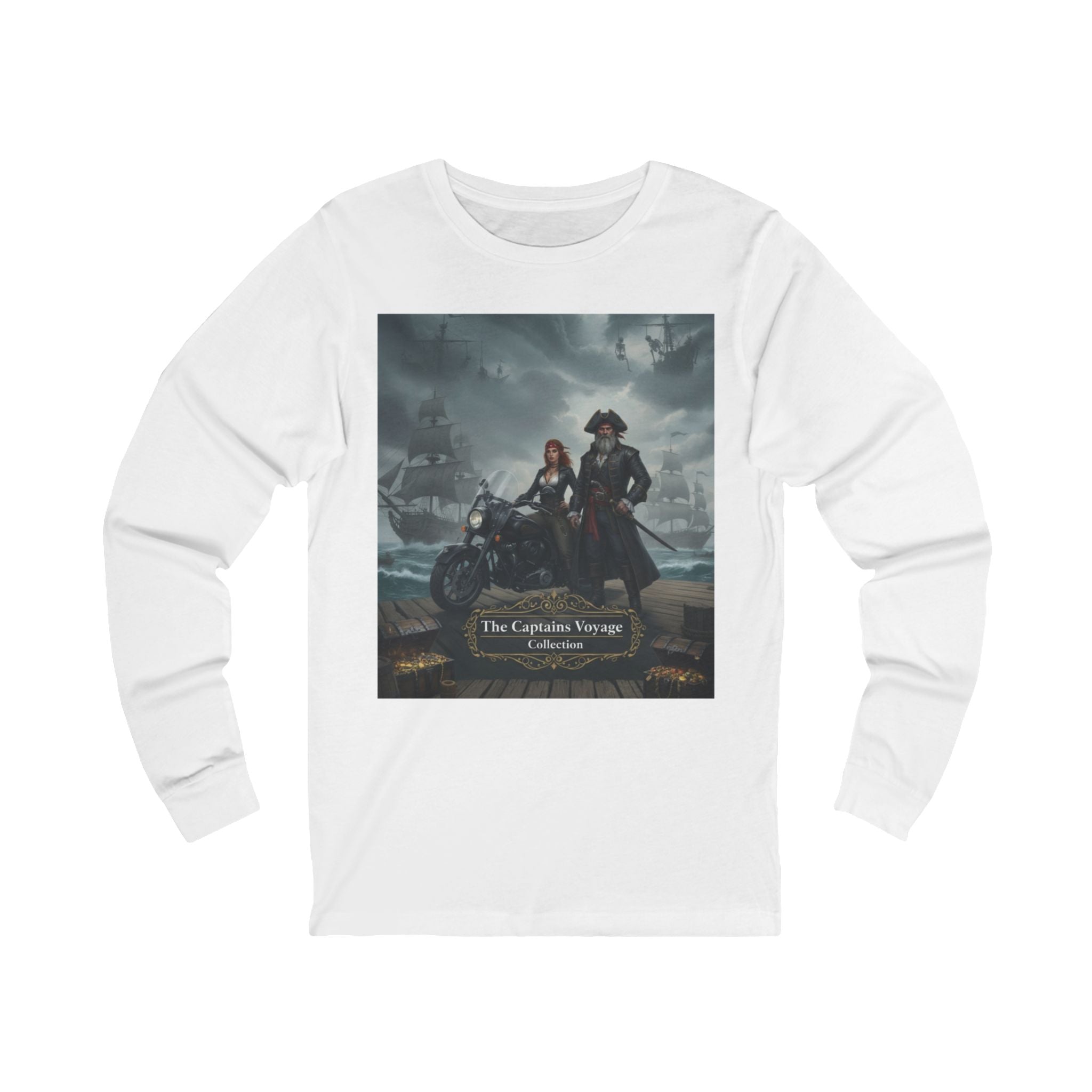 Pirate Crew Long Sleeve Tee - The Lantern Thieves Ship Design