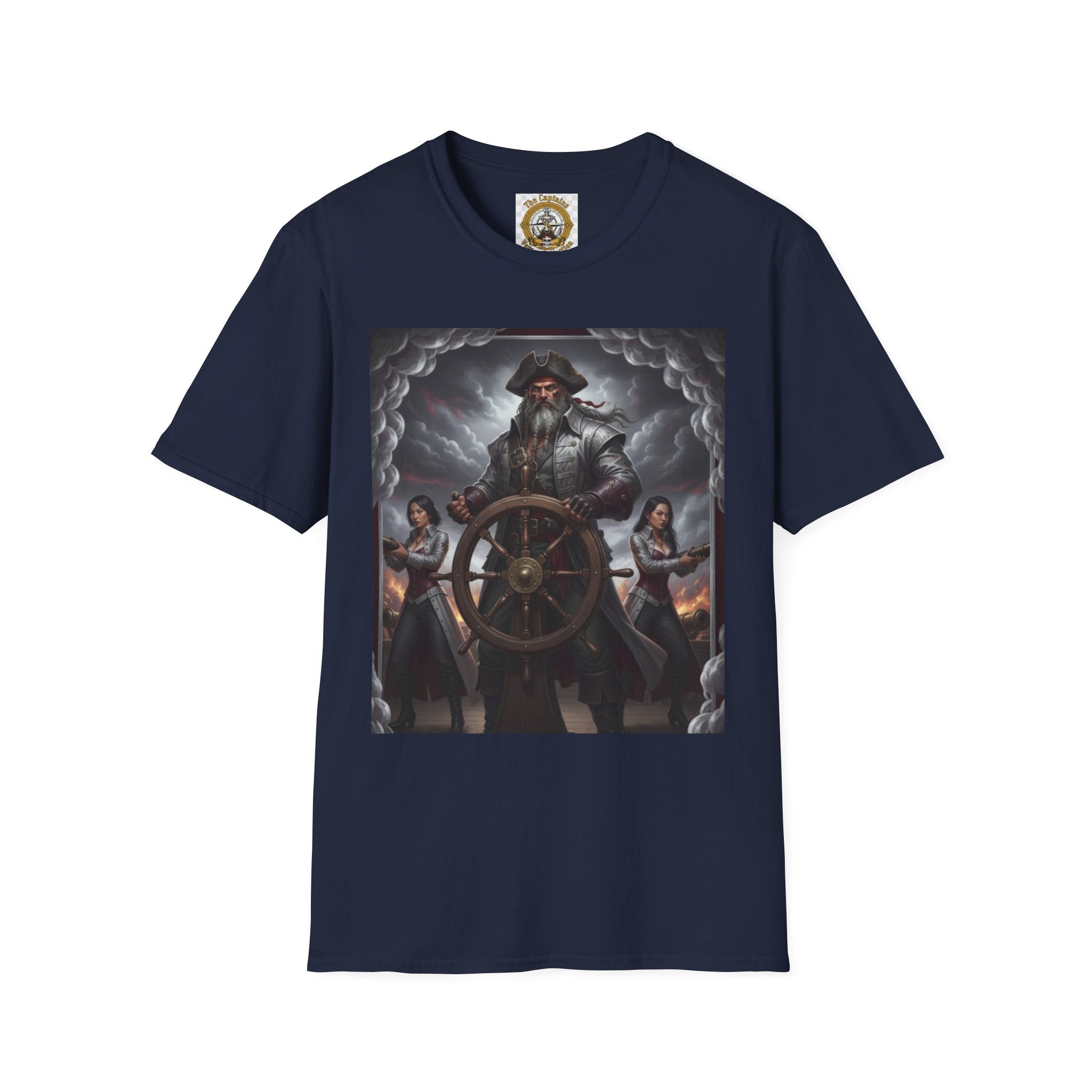 Pirate Captain T-Shirt — Vintage Nautical Adventure Graphic Tee