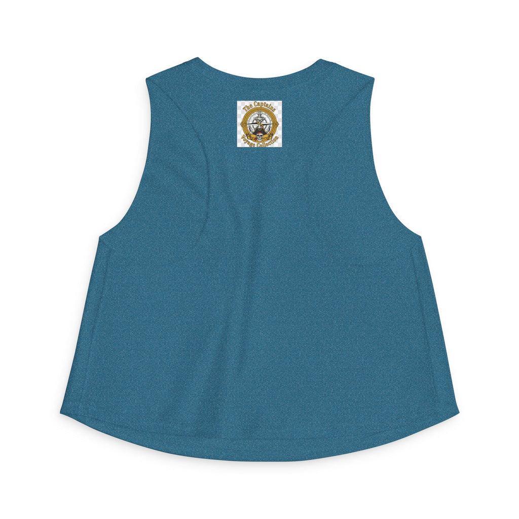 Women's Crop Top — Vintage Pirate Crew Motorcycle Graphic