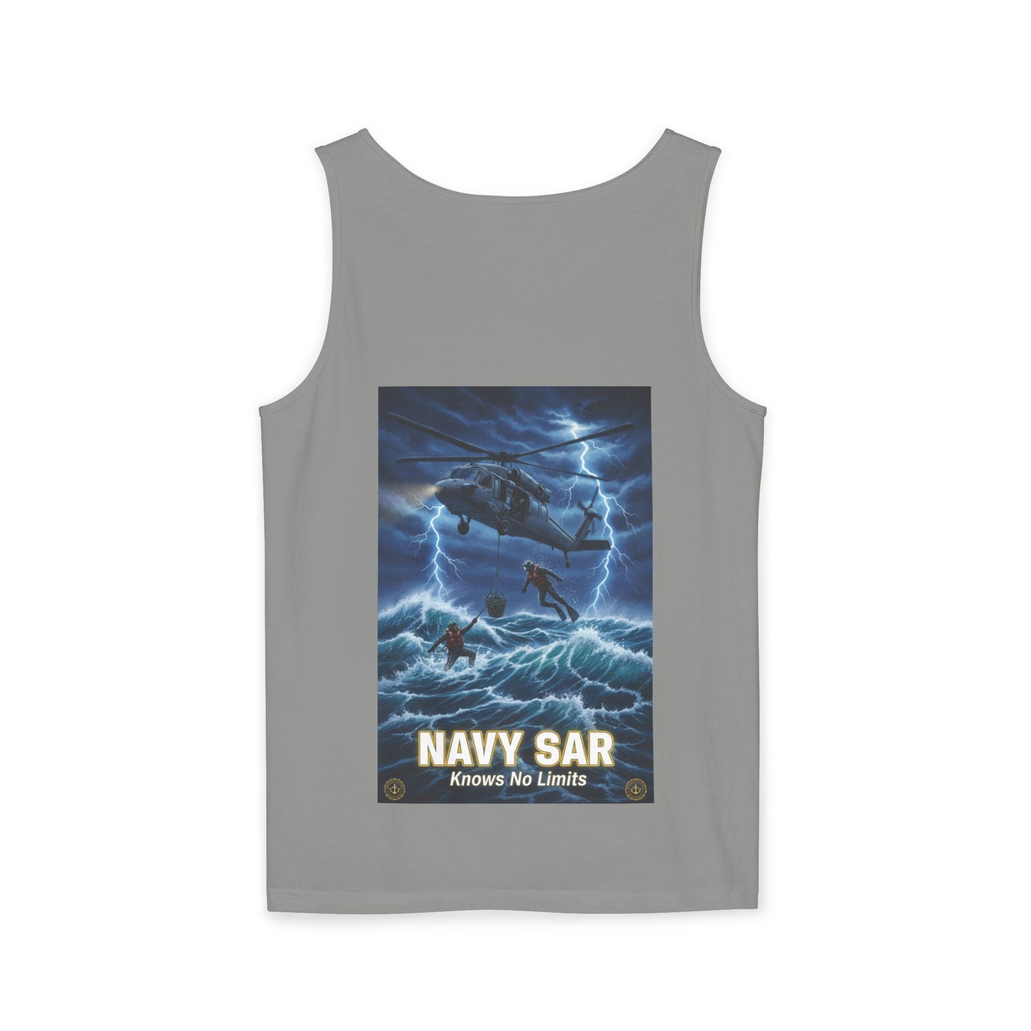 Navy SAR Tank Top — "We Know No Limits" Combat Rescue Swimmers