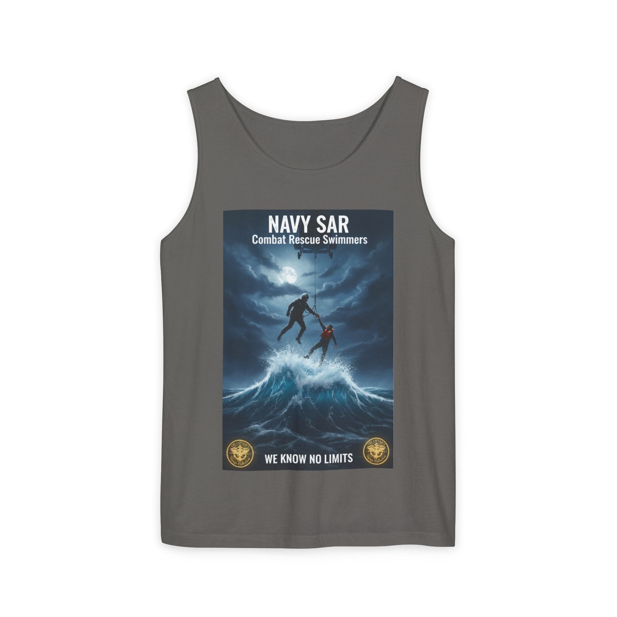 Navy SAR Tank Top — "We Know No Limits" Combat Rescue Swimmers