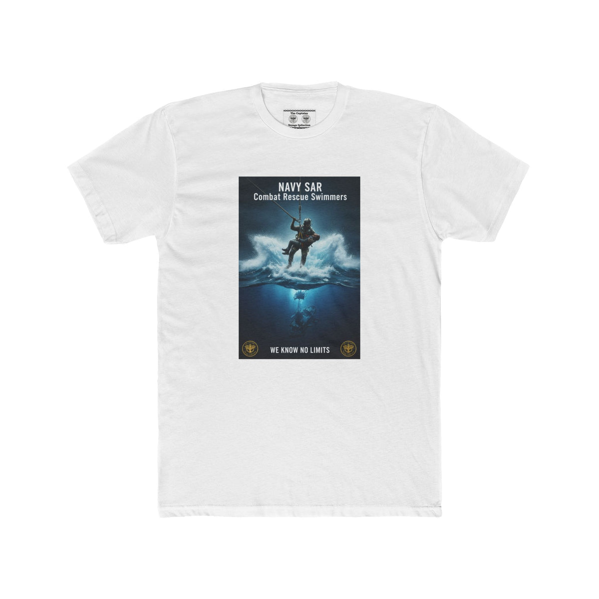 Navy SAR Combat Rescue Swimmers Graphic Tee — "We Know No Limits"