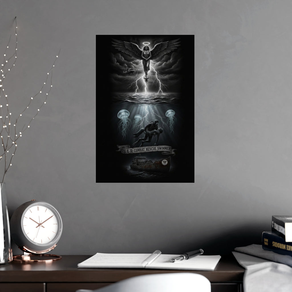 Matte Poster — USAR Combat Rescue Swimmer Memorial (Vertical/Horizontal)
