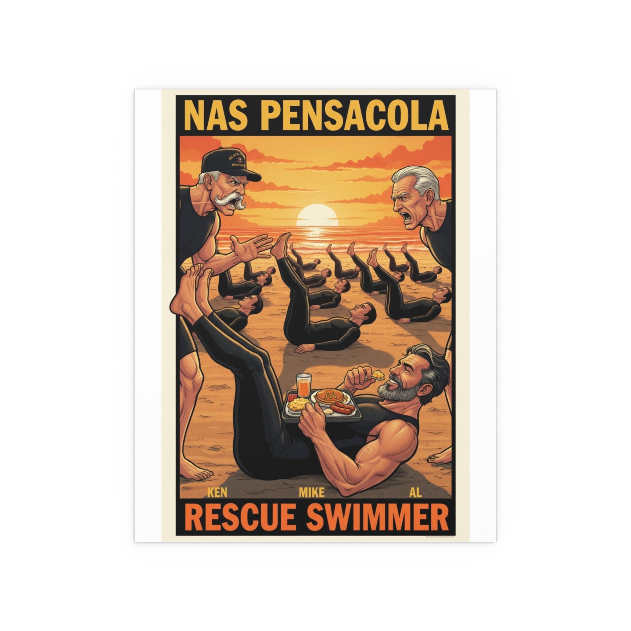 Helicopter Rescue Silk Poster — Search & Rescue Wall Art (Indoor/Outdoor)
