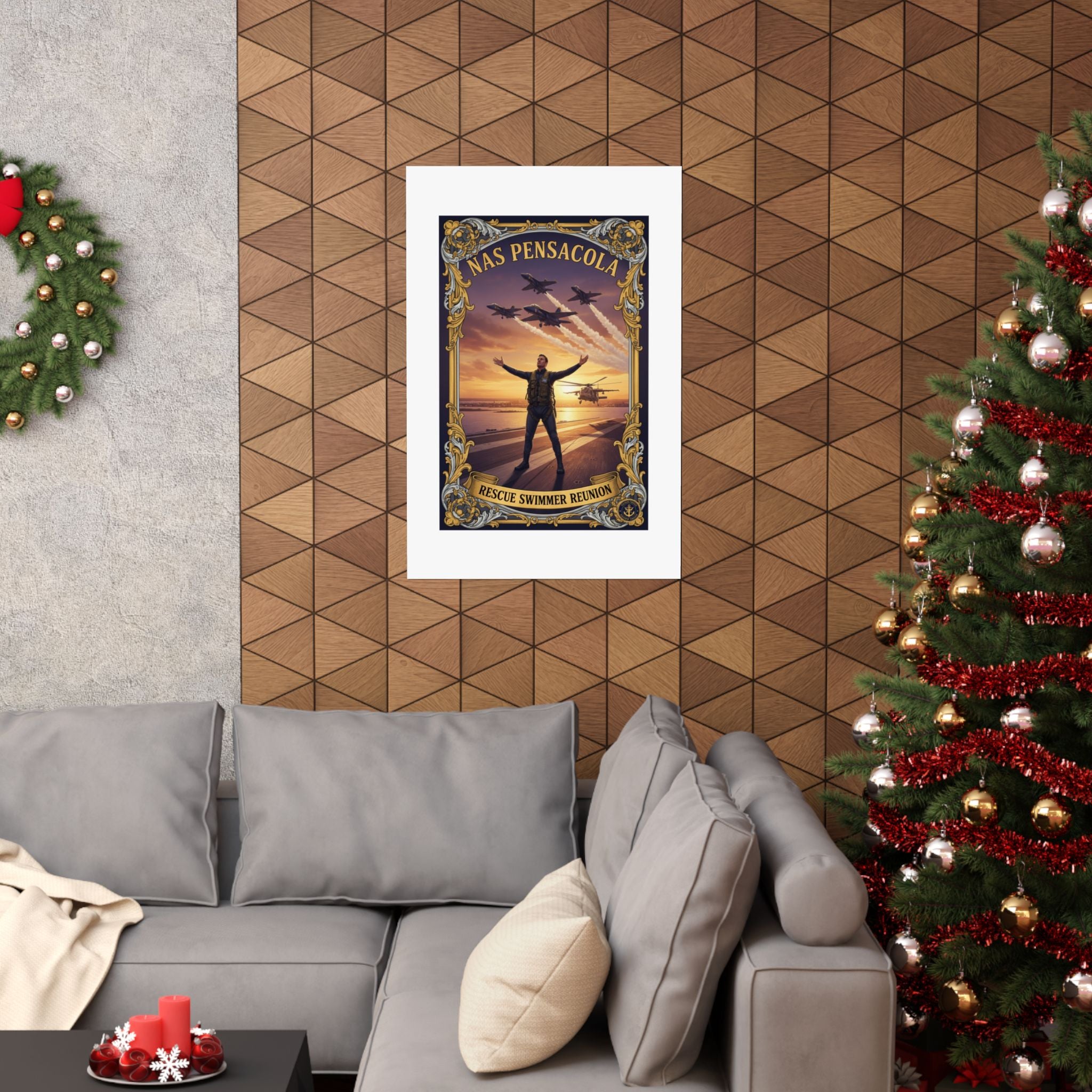NAS Pensacola Rescue Swimmer Reunion Matte Poster