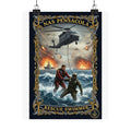 Rescue Swimmer Poster – NAS Pensacola Matte Vertical Wall Art