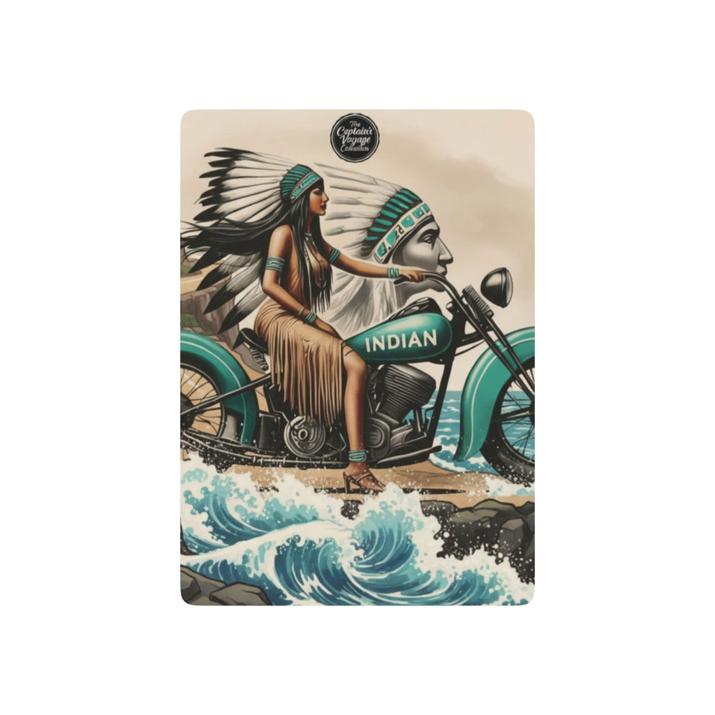 Indian Motorcycle Poker Deck — Vintage Biker Playing Cards