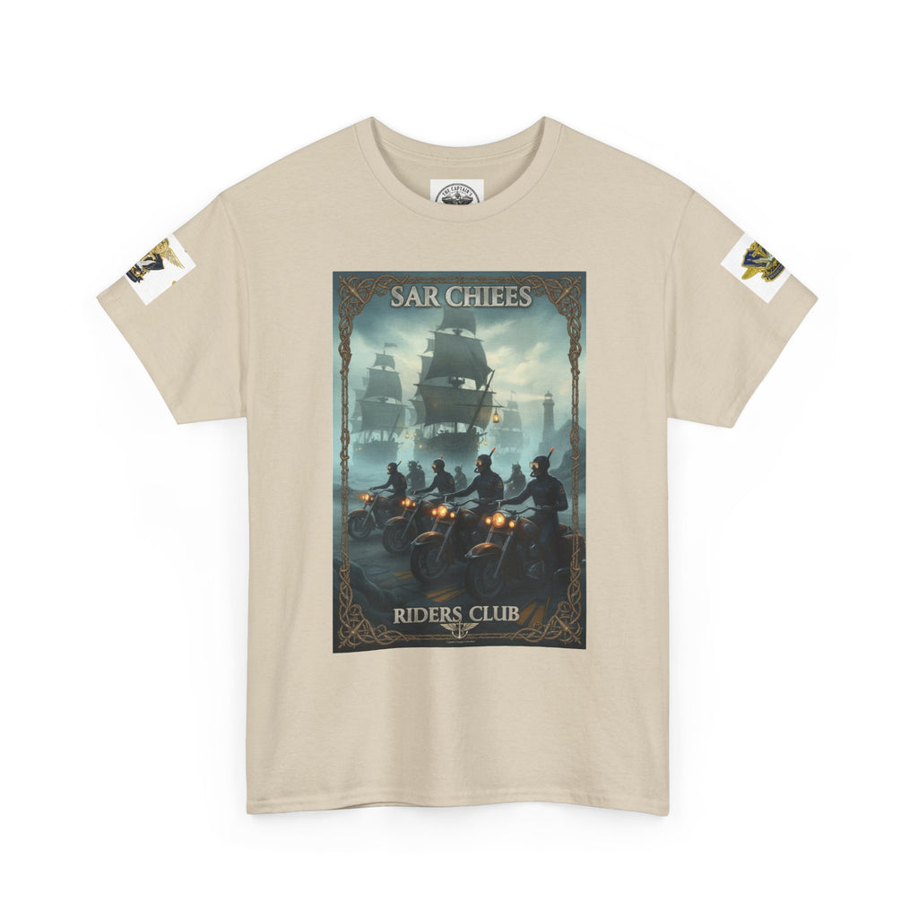 Navy Riders Club Graphic Tee — Vintage Naval Rescue Poster Shirt