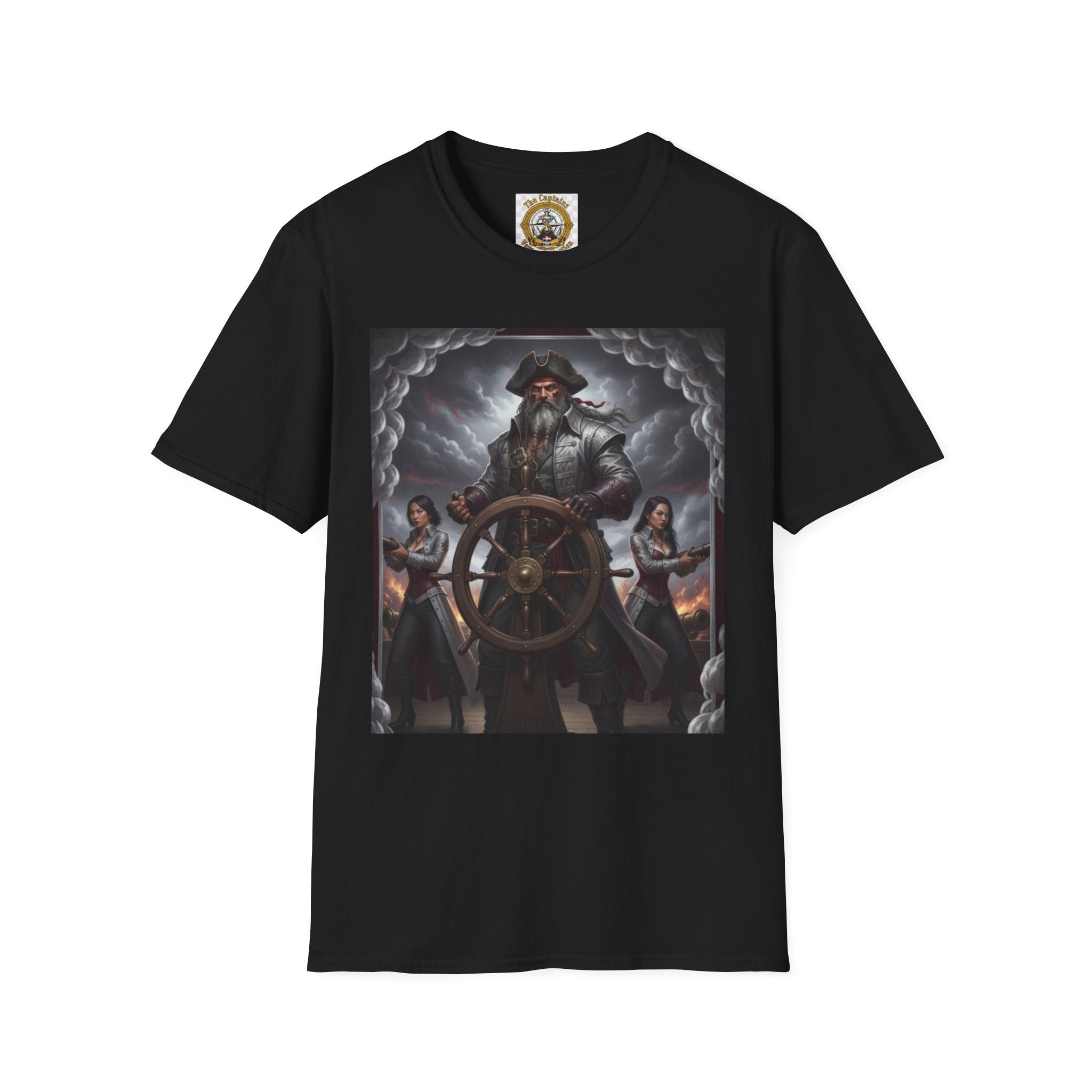 Pirate Captain T-Shirt — Vintage Nautical Adventure Graphic Tee