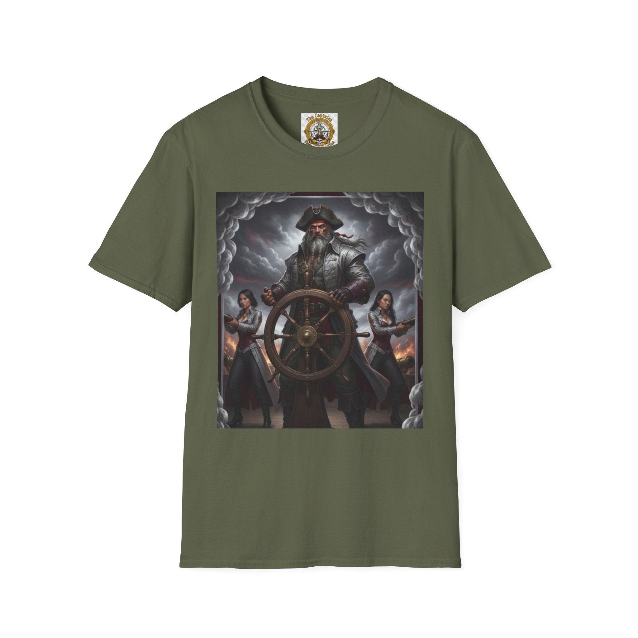 Pirate Captain T-Shirt — Vintage Nautical Adventure Graphic Tee