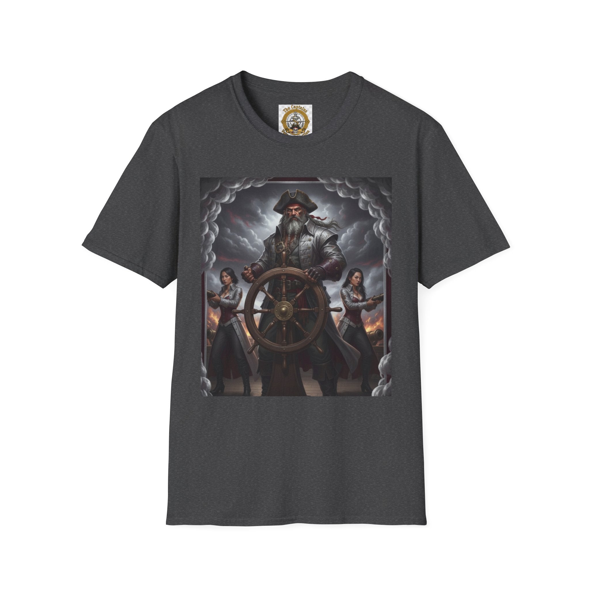 Pirate Captain T-Shirt — Vintage Nautical Adventure Graphic Tee